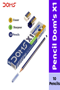 DOMS X1 X-tra Super Dark Pencil 10 PC Box
