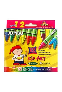 Kid Art Jumbo Crayons J012