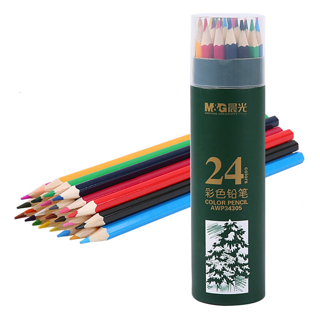 M And G -AWP34361 Color Pencil 24 Pcs