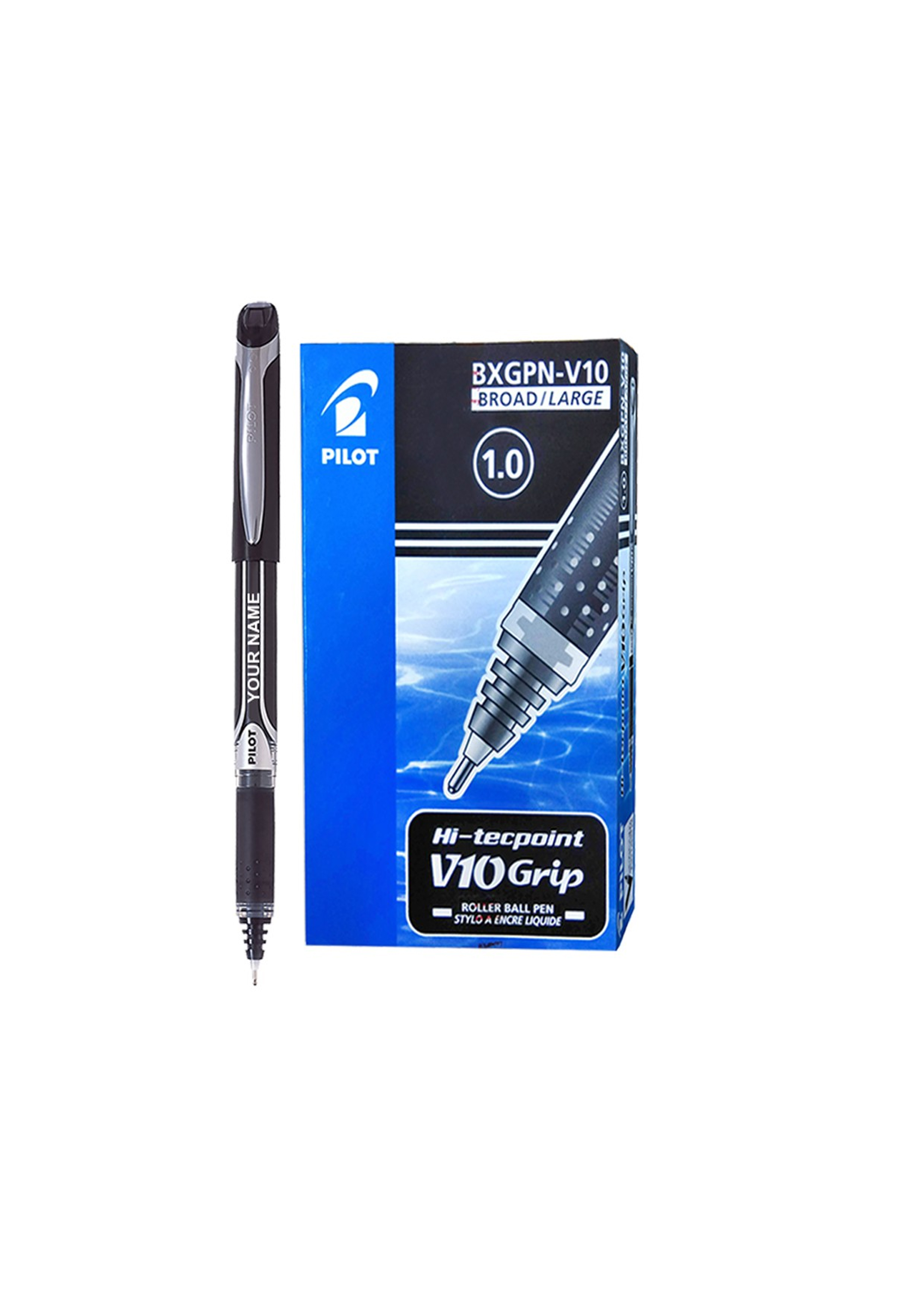 Pilot Hi-Tecpoint V10 Grip 1.0 Pen Per Each (BXGPN-V10)