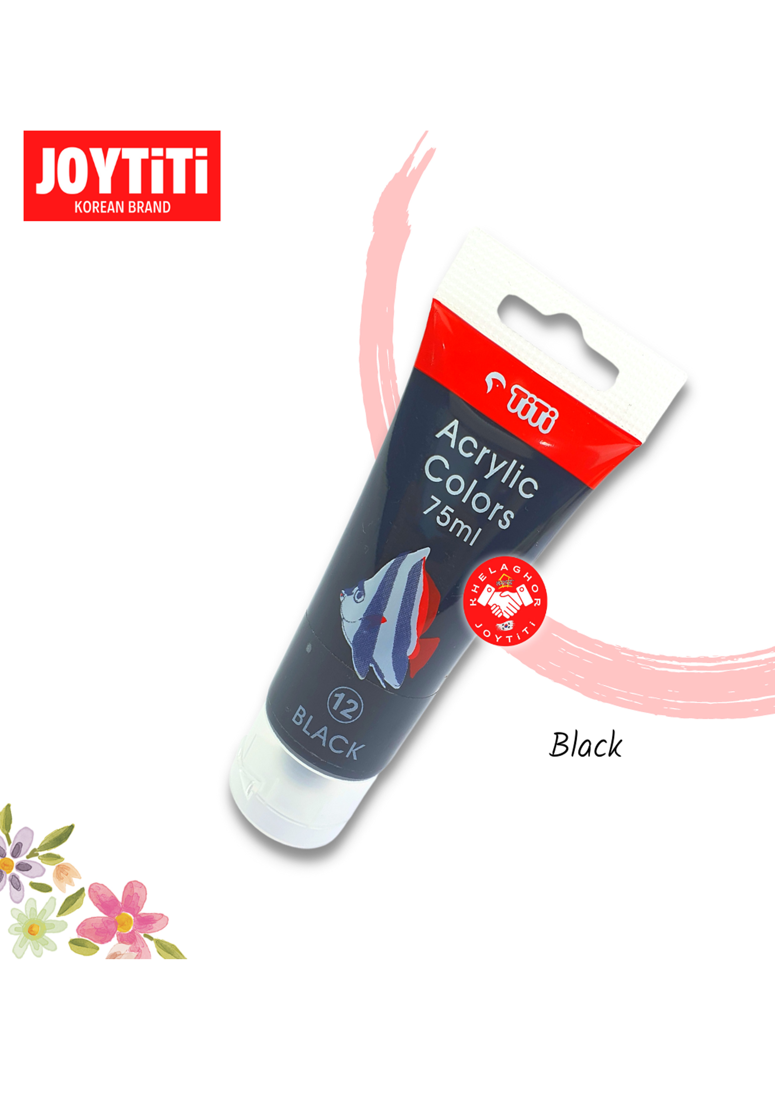 JOYTiTi Acrylic Colors 75ml - Black
