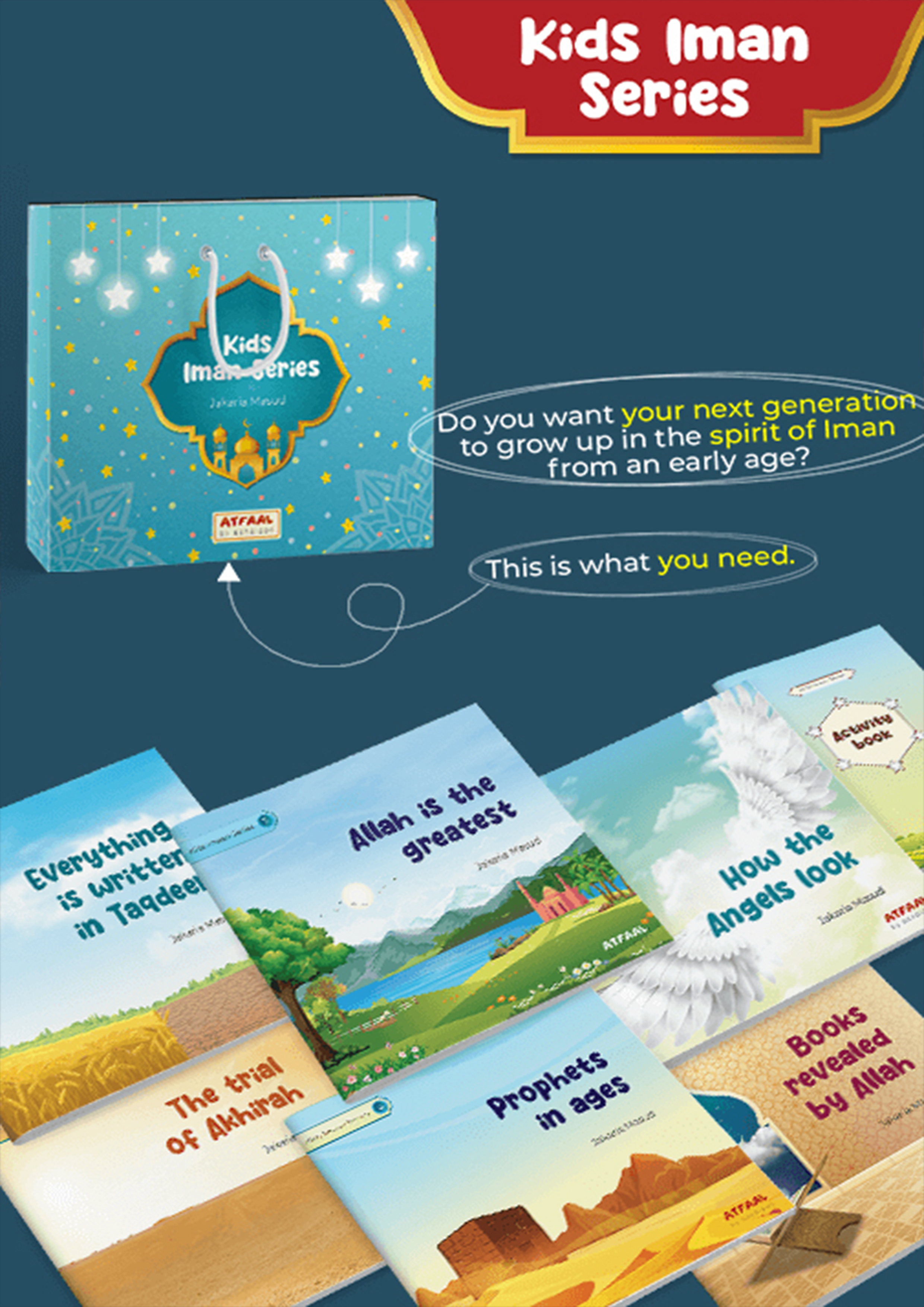 Kids Iman Series (English Version) - 1-6 : জাকারিয়া মাসুদ - Kids Iman