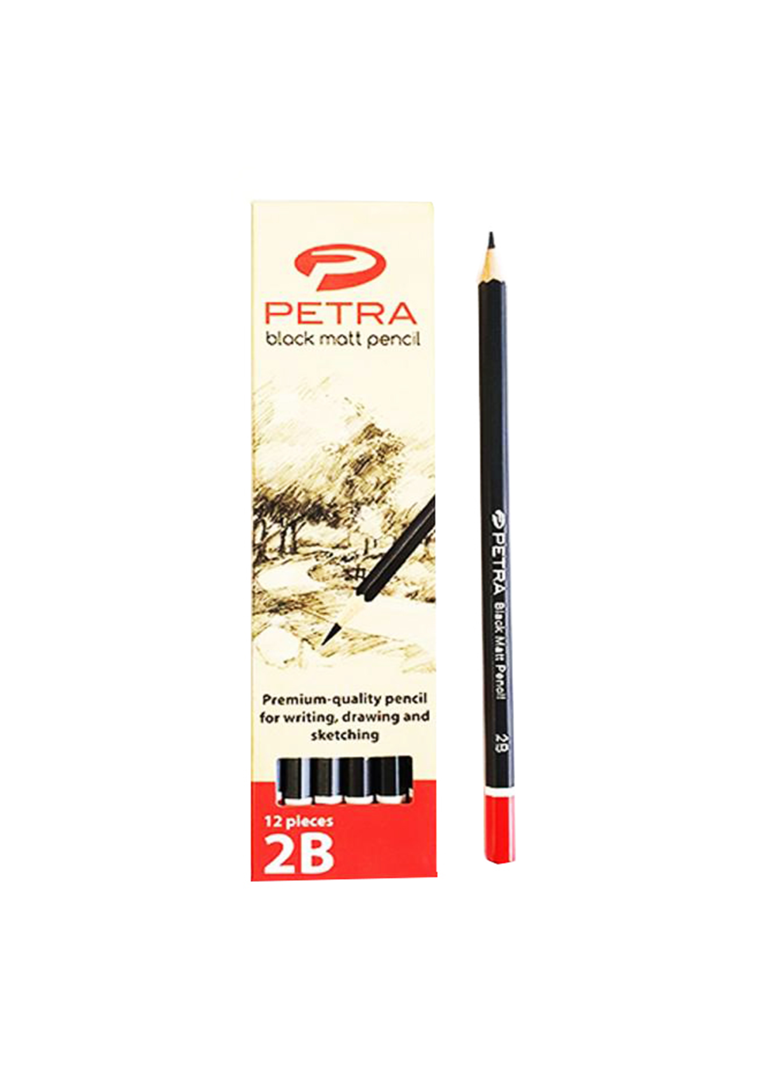 Petra Black Matt Pencil HB Per Each 9752535655262