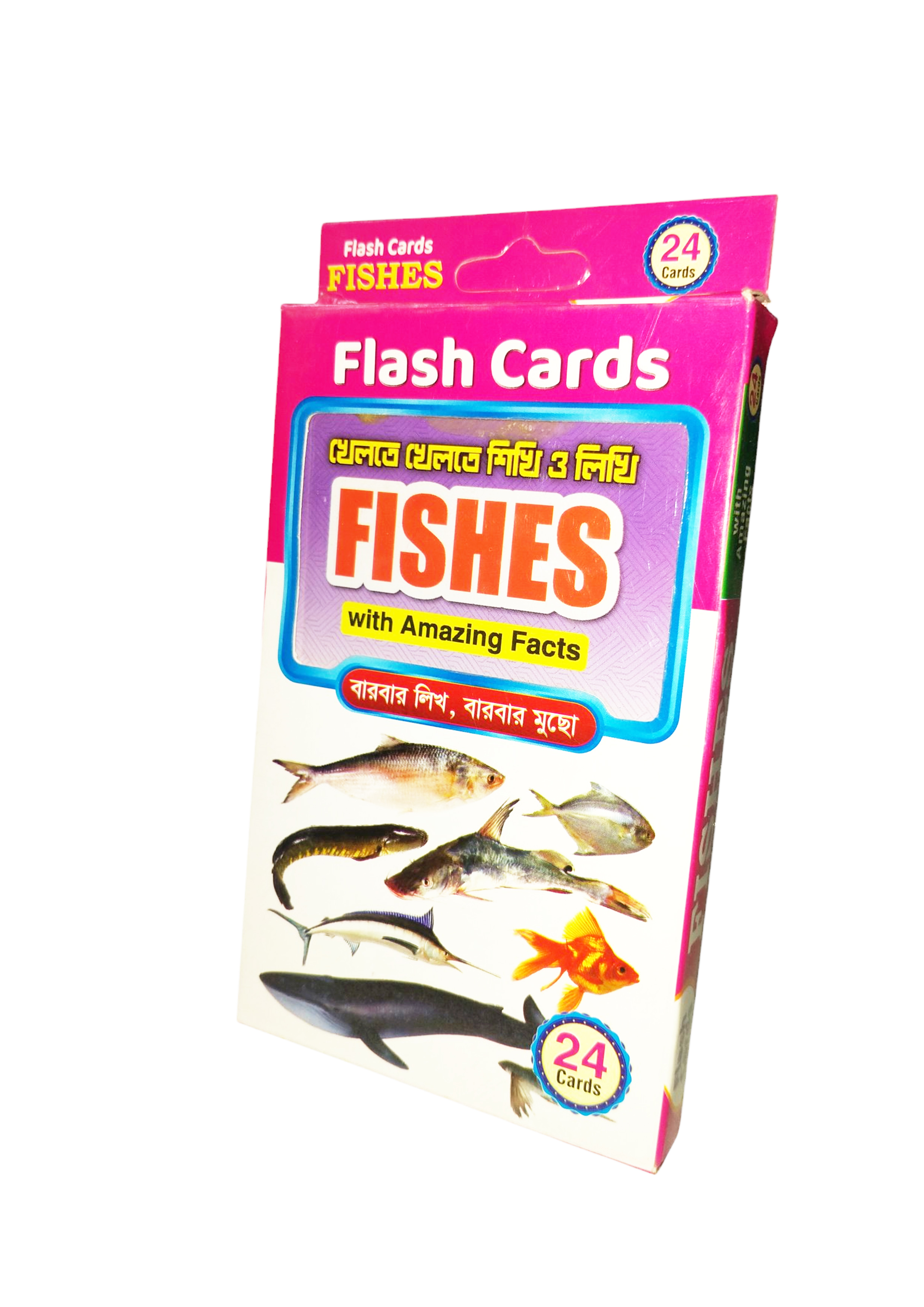 ফ্ল্যাশ কার্ডস: খেলতে খেলতে শিখি ও লিখি ফিশেস - ২৪ কার্ডস