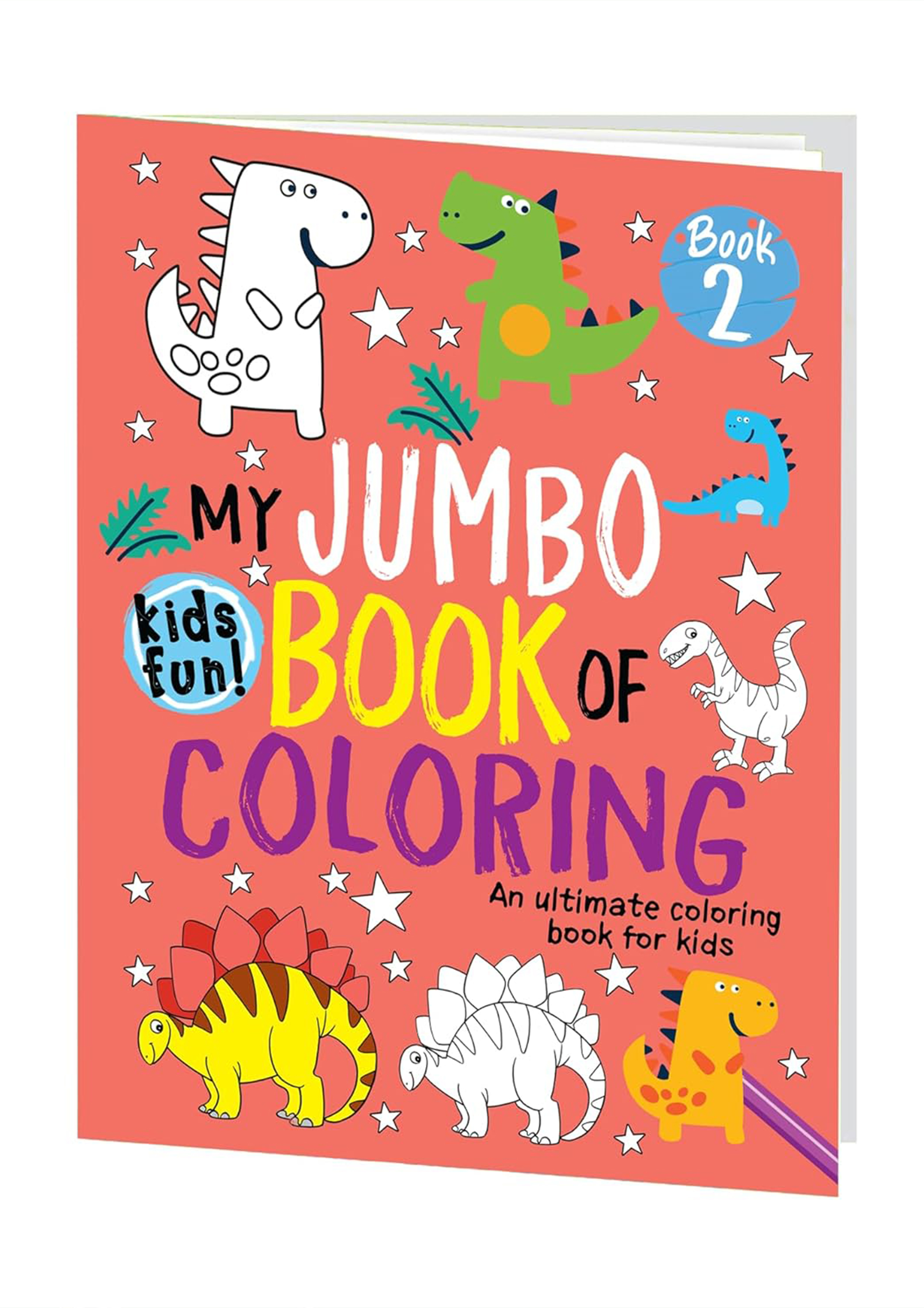 My Jumbo Book of Coloring Book 2 - (Orange) (পেপারব্যাক)