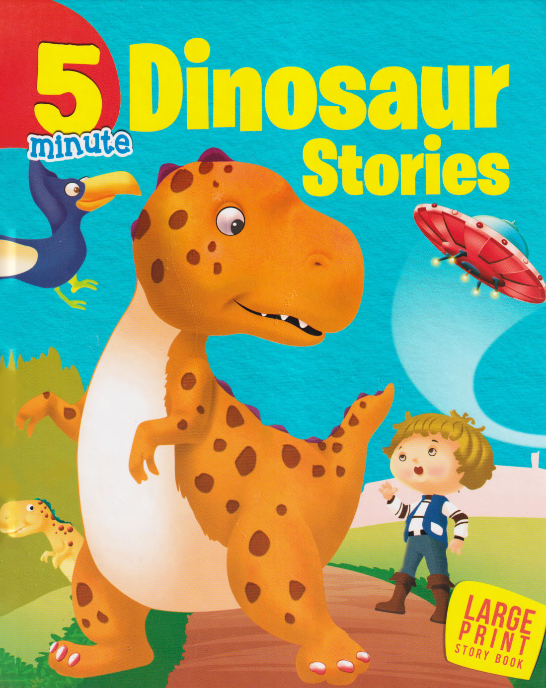 Large Print : 5 Minute Dinosaur Stories (হার্ডকভার)