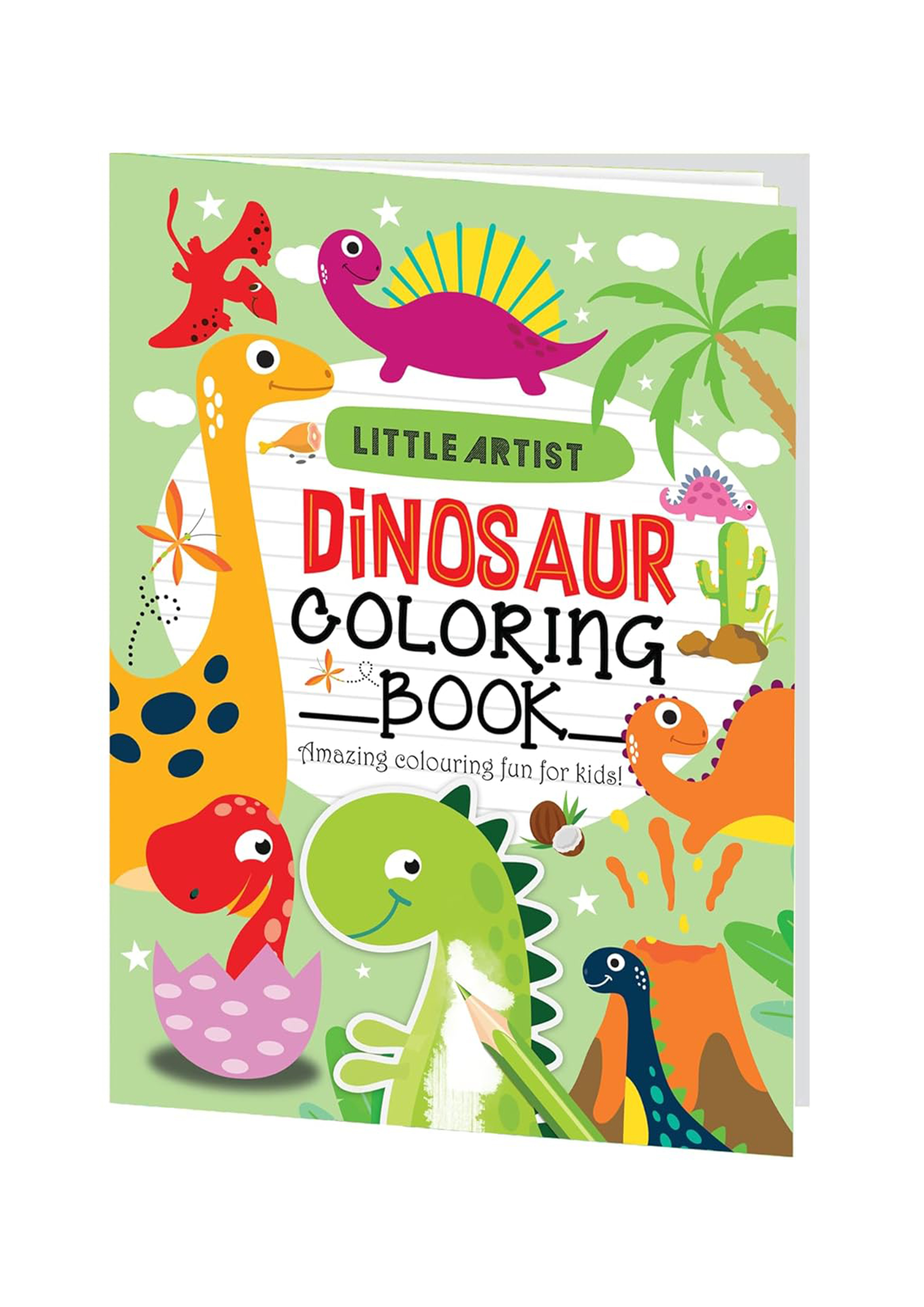 Little Artist Dinosaur Colouring Book (পেপারব্যাক)