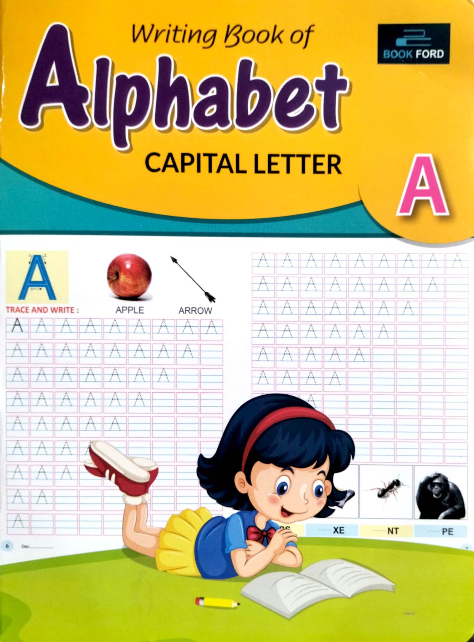 Writing Book Of Alphabet Capital Letter A (পেপারব্যাক)