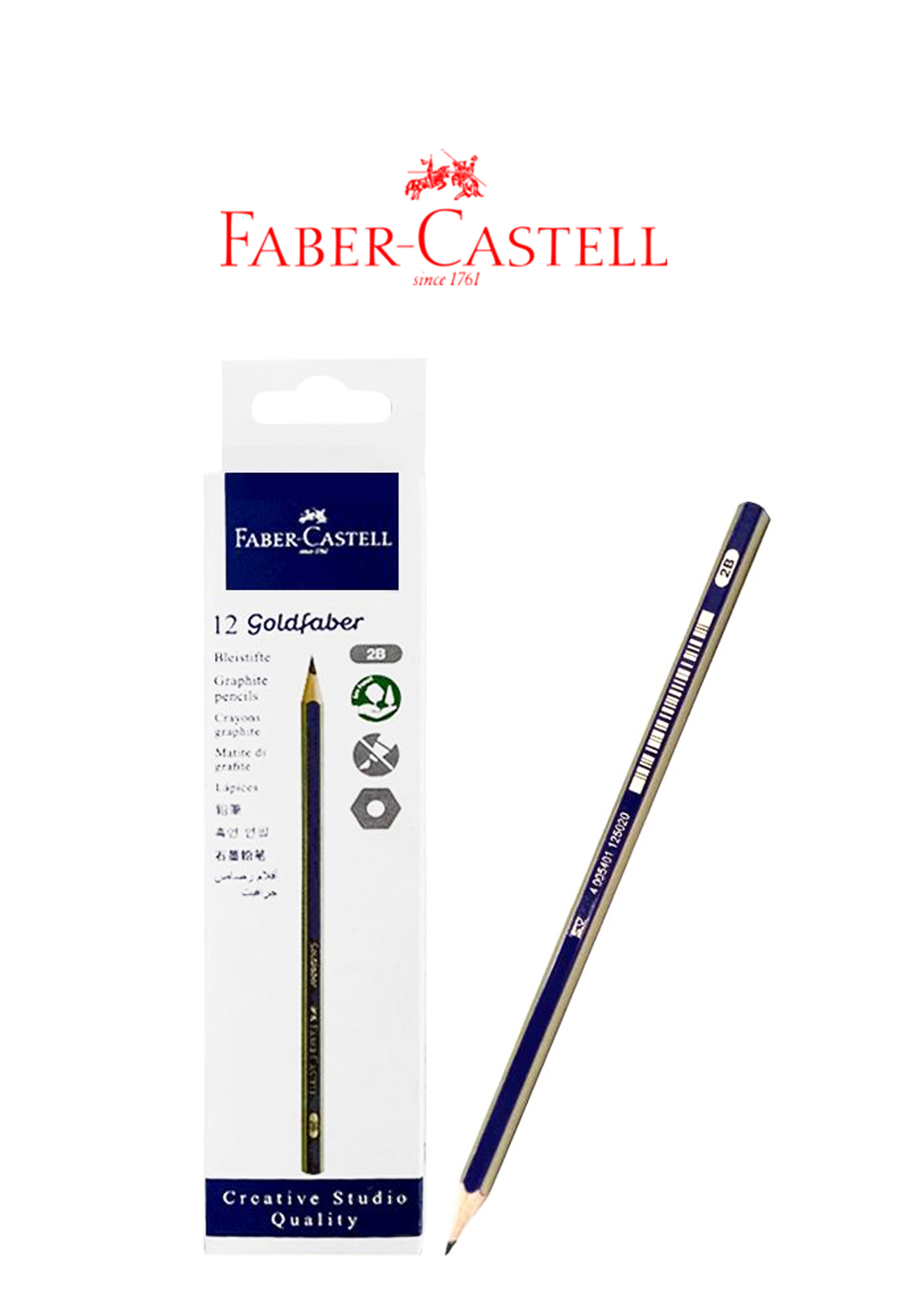 Faber-Castell Goldfaber Bleistifte Graphite Pencils 2B (112502) Faber-Castell Goldfaber Bleistifte Graphite Pencils 2B (112502)