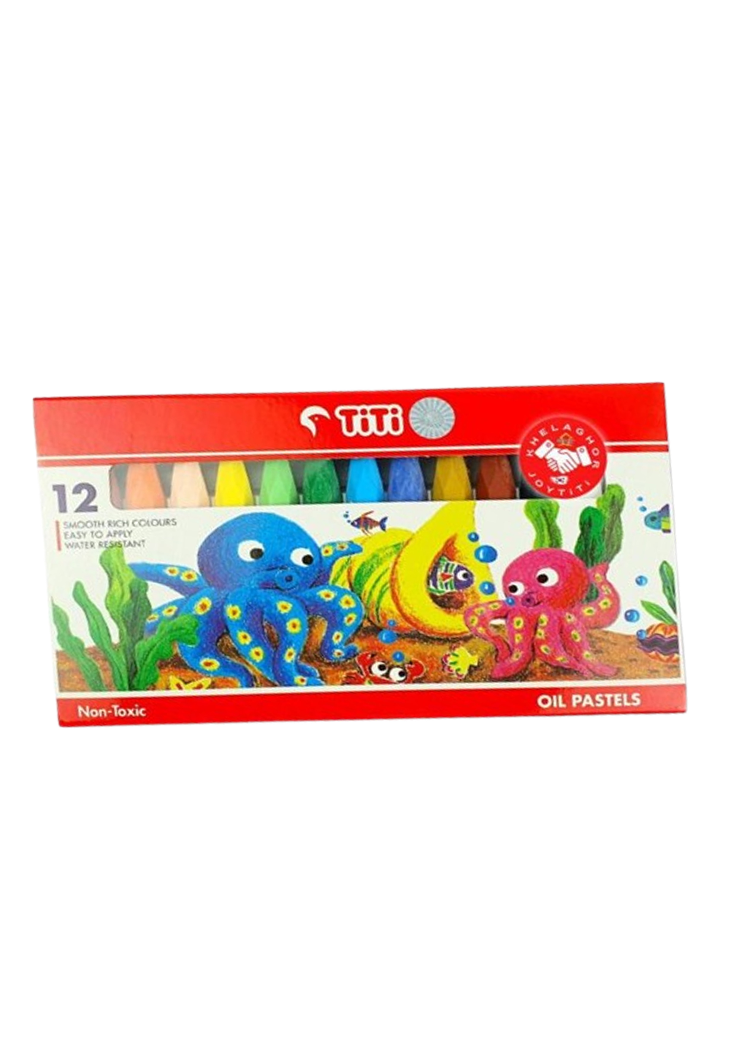 JOYTiTi Oil Pastel 12 Colors Ti-P-12 JOYTiTi Oil Pastel 12 Colors Ti-P-12
