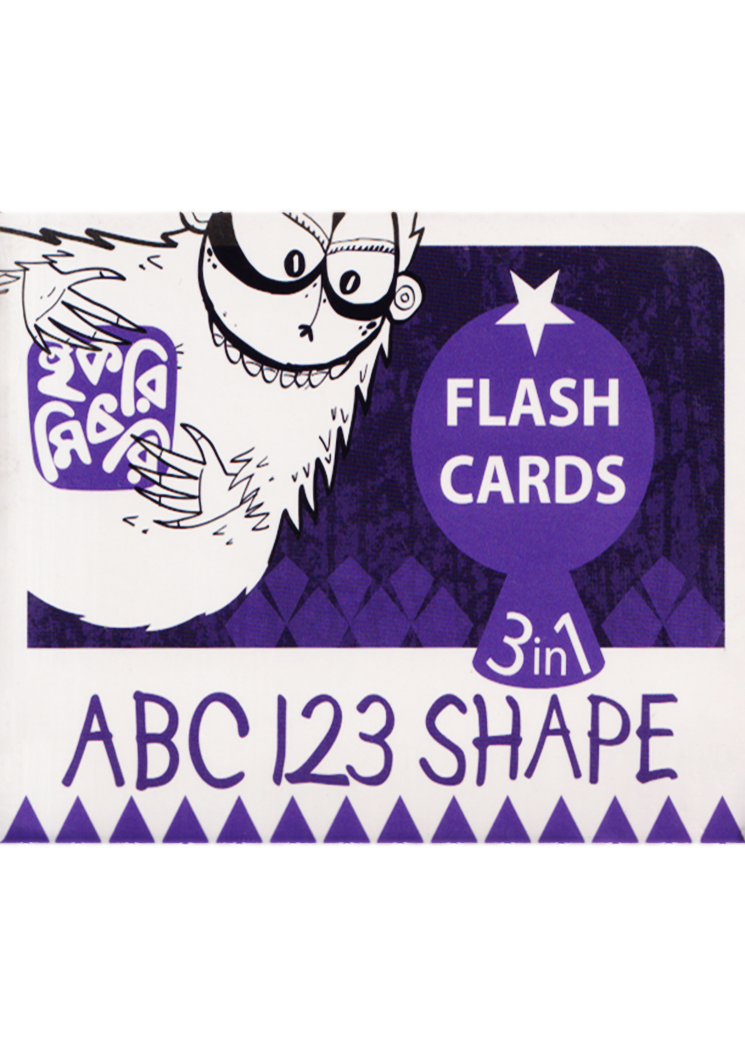 Flash Cards 3 In 1 ABC 123 Shape (পেপারব্যাক)