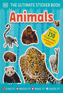 The Ultimate Sticker Book: Animals (পেপারব্যাক)
