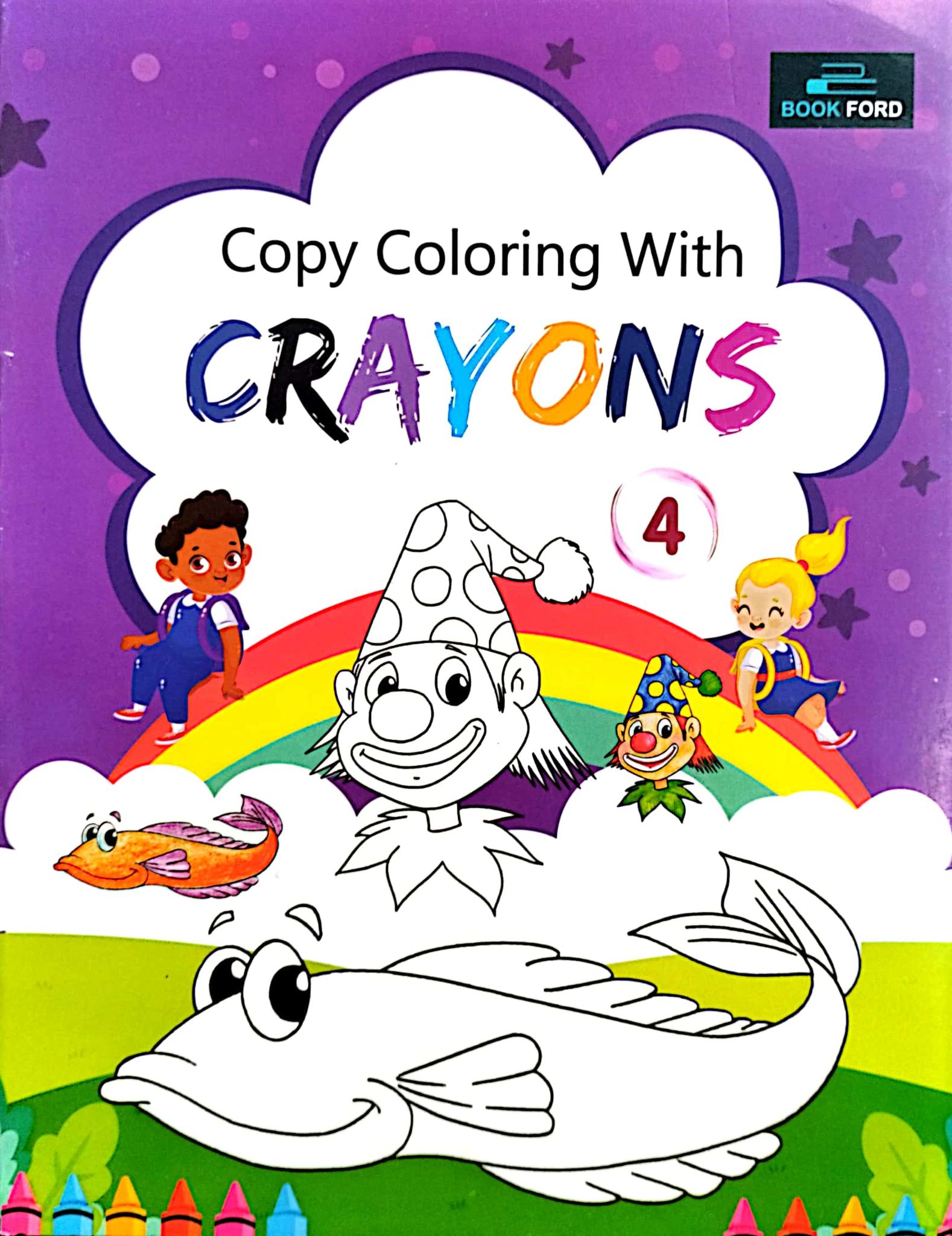 Copy Coloring With Crayons 4 (পেপারব্যাক)