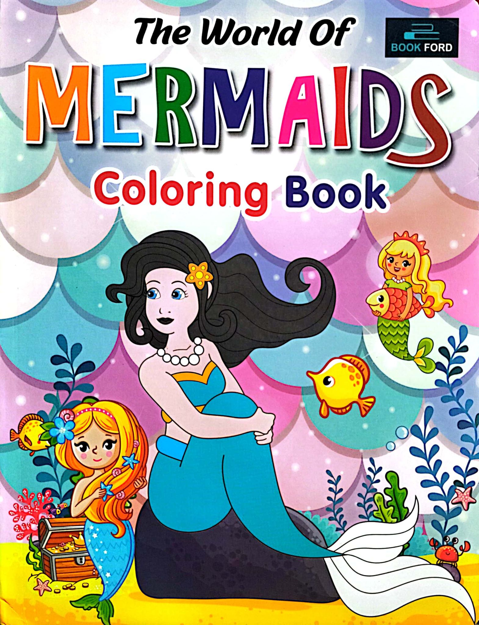 The World of Mermaids Coloring Book (পেপারব্যাক)