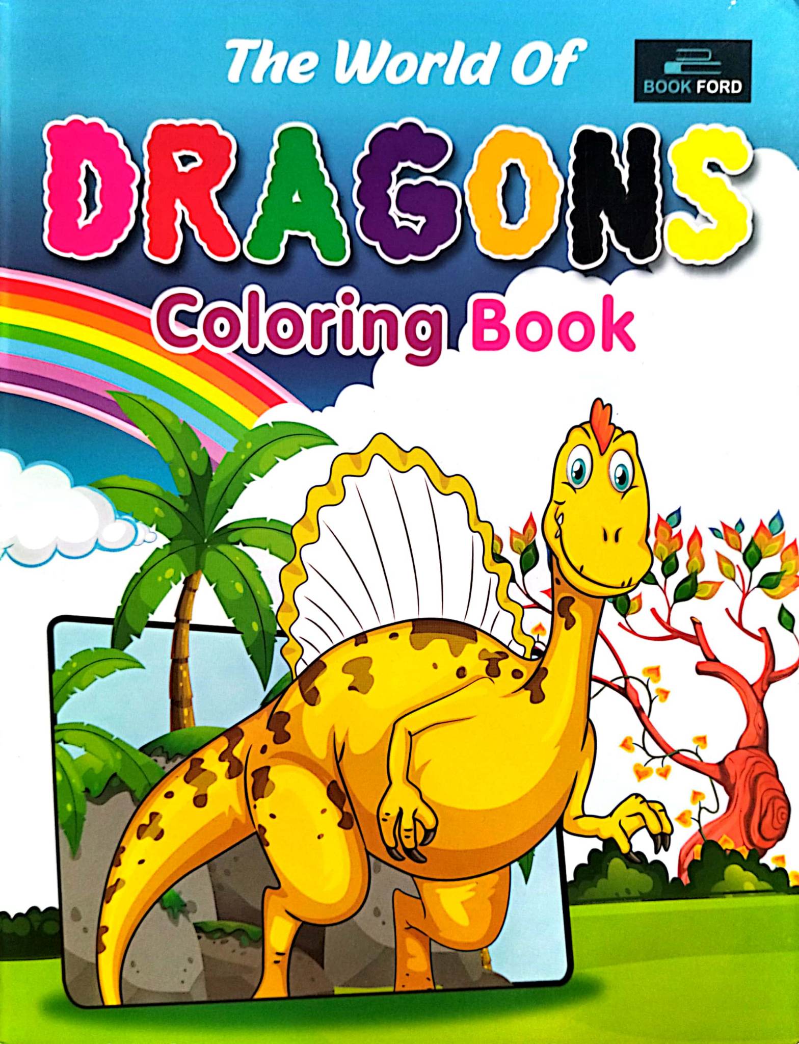The World of Dragons Coloring Book (পেপারব্যাক)