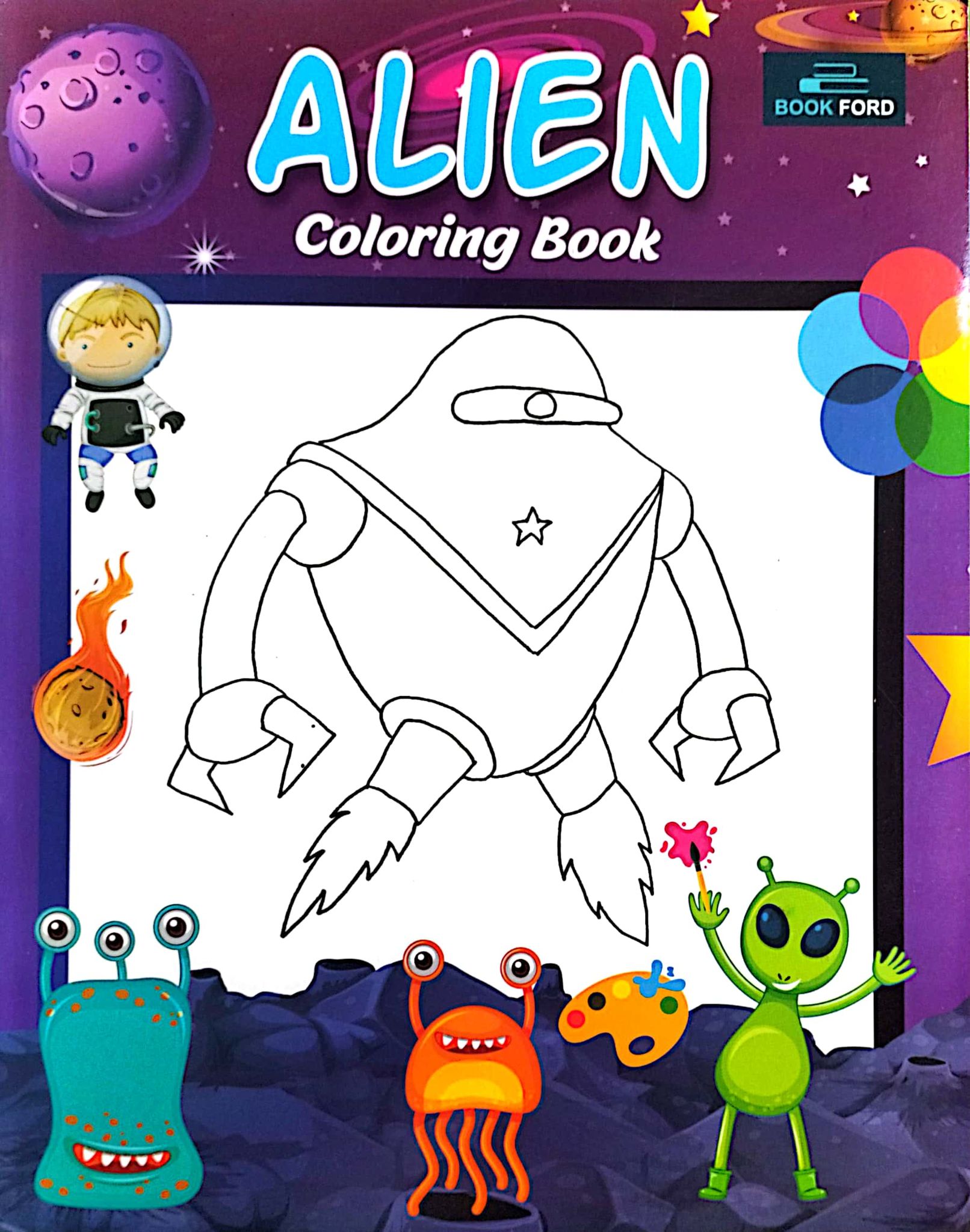 Alien Coloring Book (পেপারব্যাক)