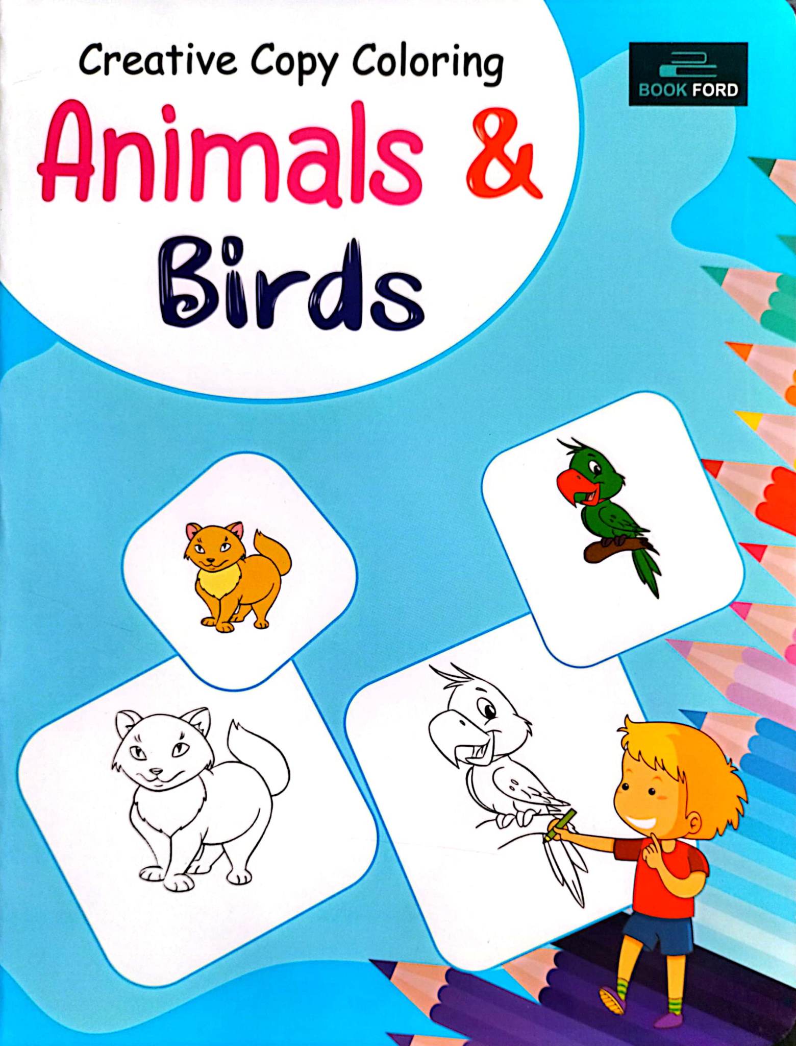Creative Copy Coloring Animals & Birds (পেপারব্যাক)