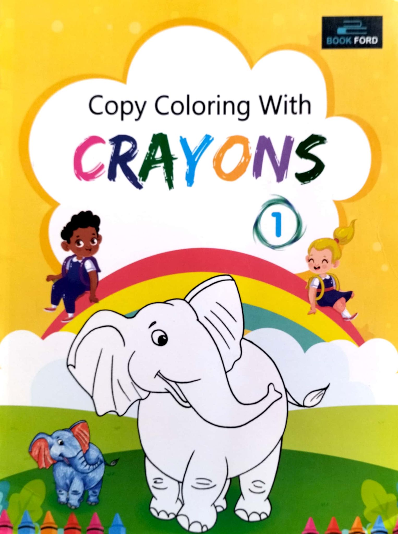 Copy Coloring With Crayons 1 (পেপারব্যাক)