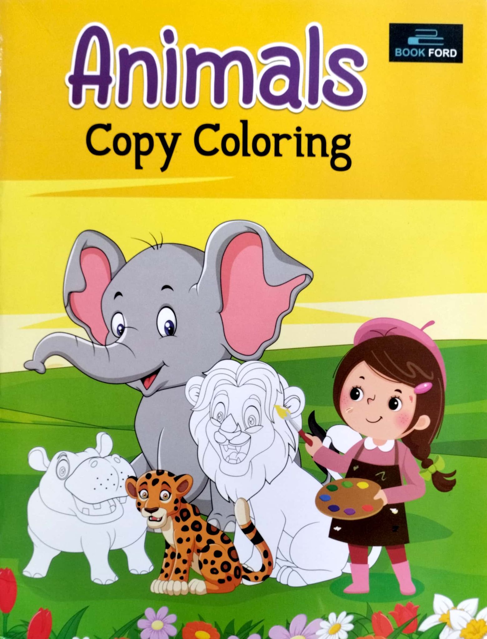 Animals Copy Coloring (পেপারব্যাক)