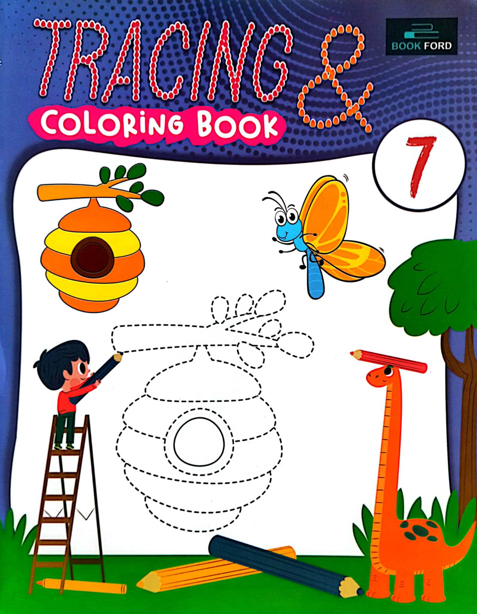 Tracing & Coloring Book 7