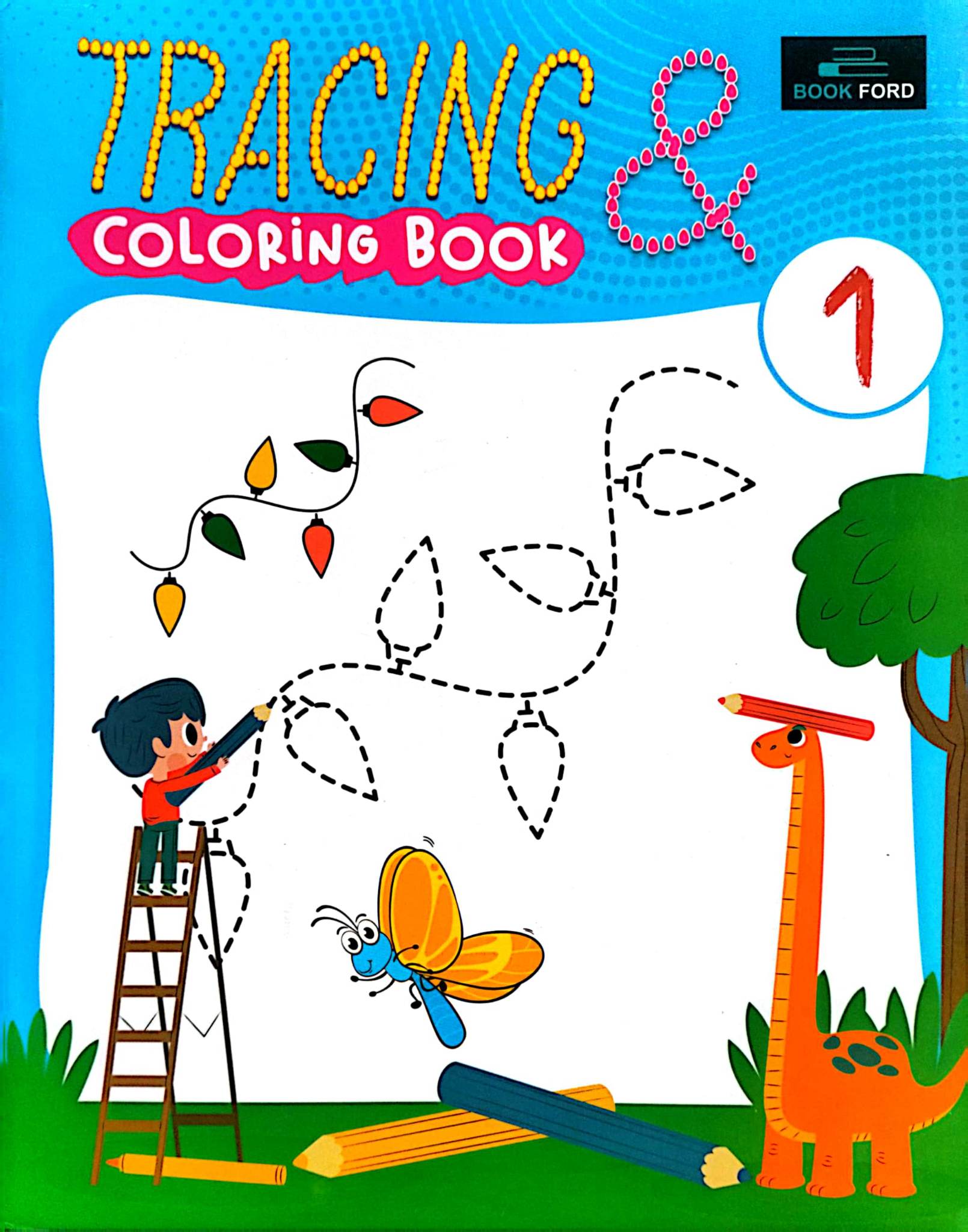 Tracing & Coloring Book 1 (পেপারব্যাক)