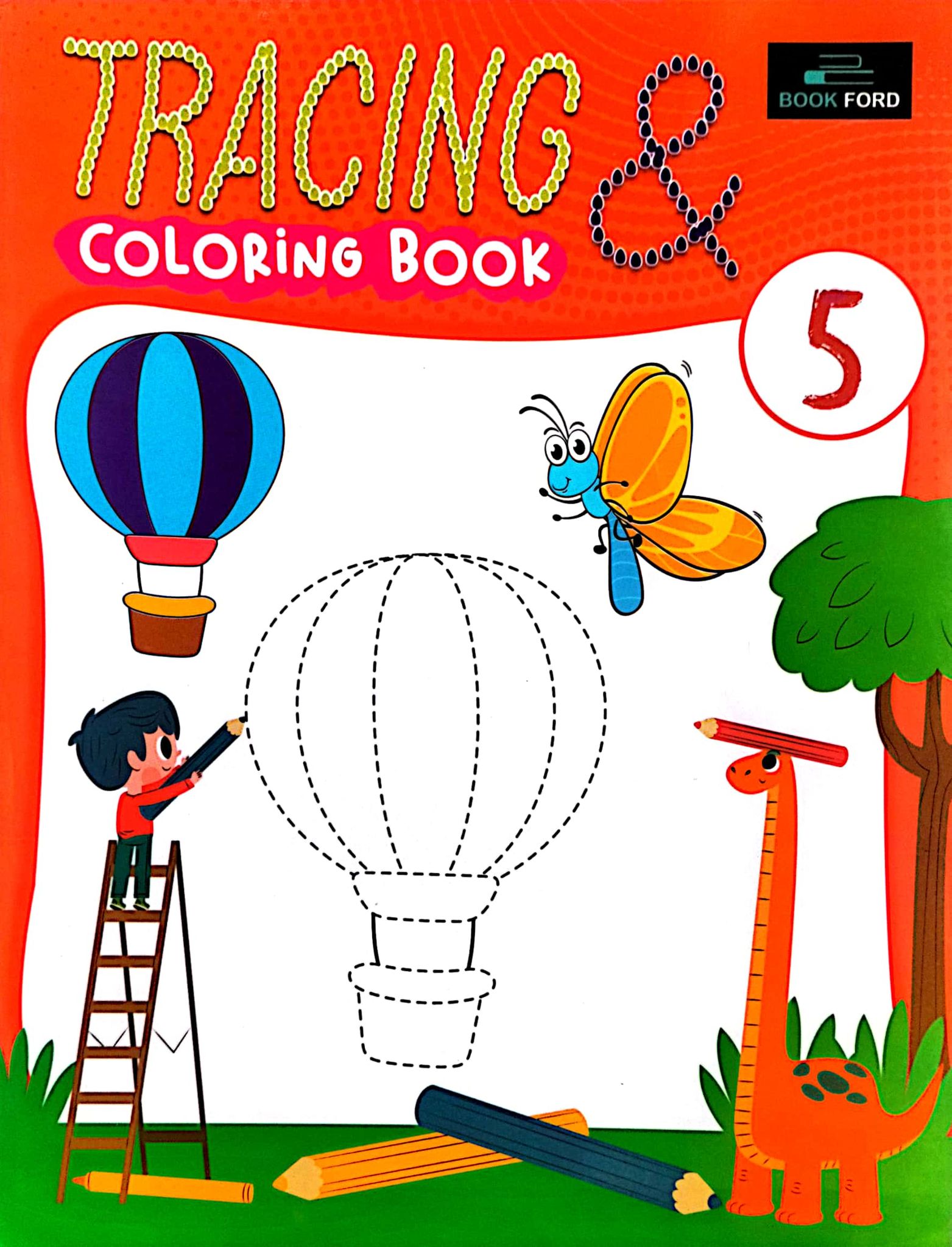 Tracing & Coloring Book 5 (পেপারব্যাক)