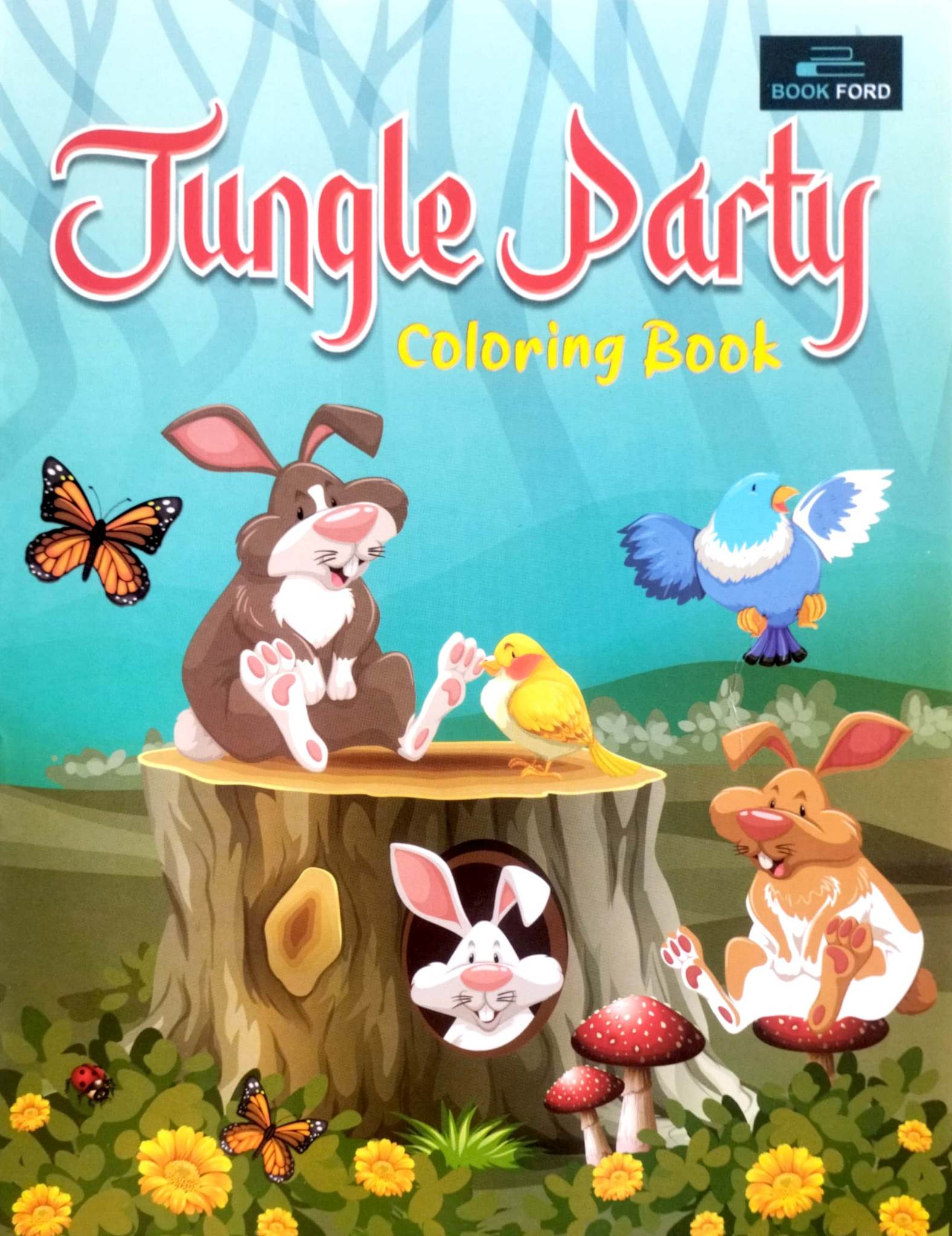 Jungle Party Coloring Book (পেপারব্যাক)