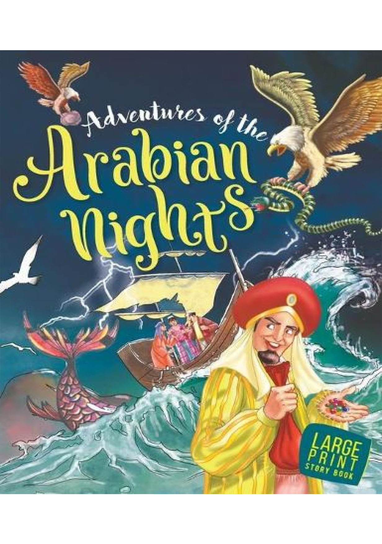 Large Print Story Book : Adventures of the Arabian Nights (হার্ডকভার)