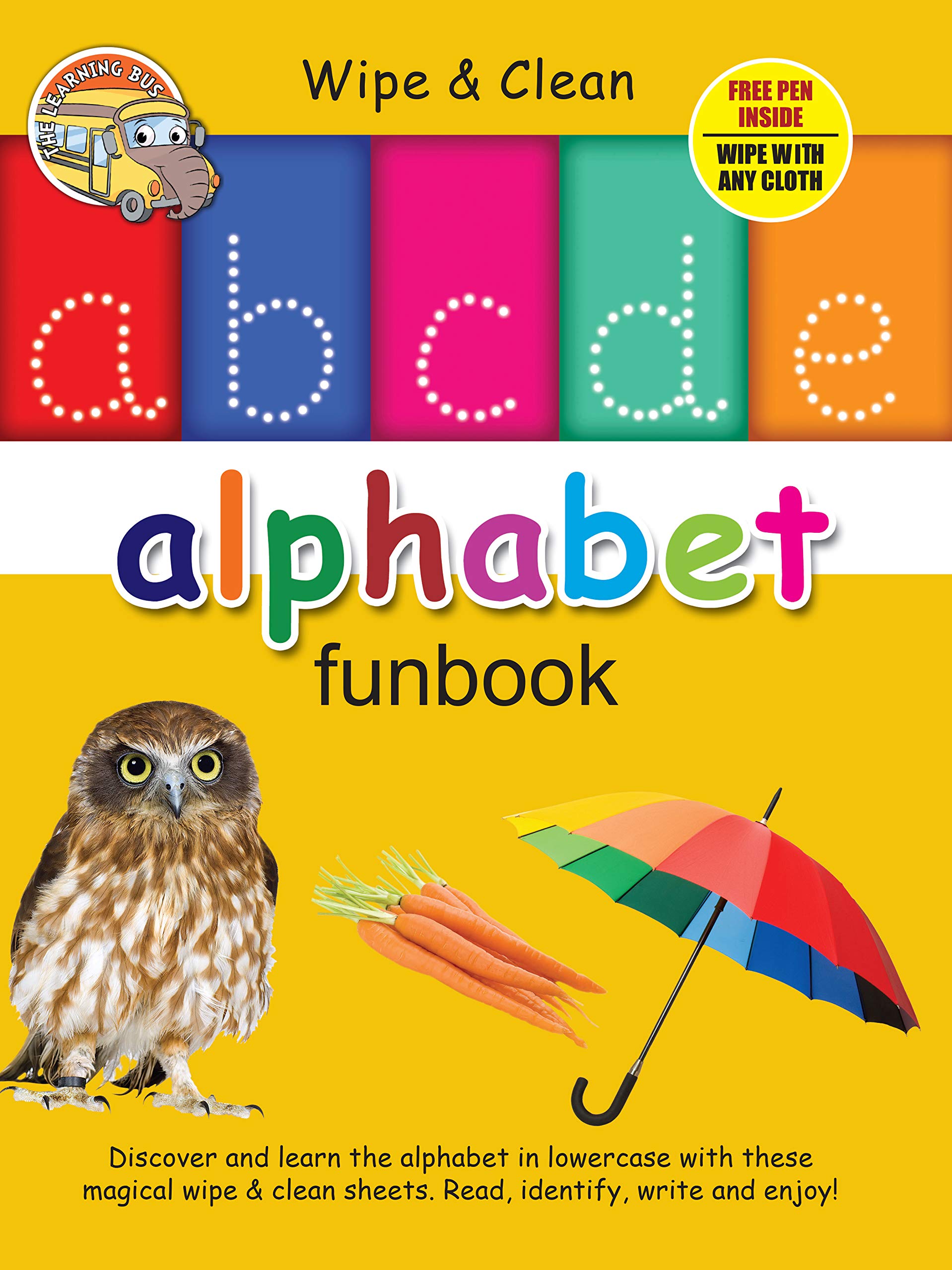 Wipe Clean : abcde alphabet Funbook (পেপারব্যাক)