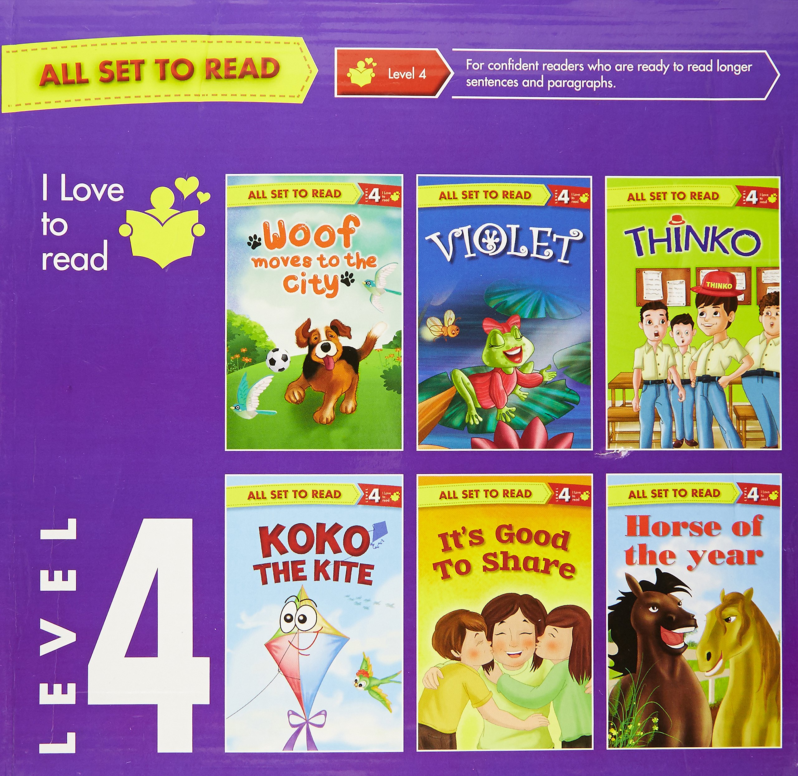 All set to Read Level 4 -6 books in a Box Set (পেপারব্যাক)