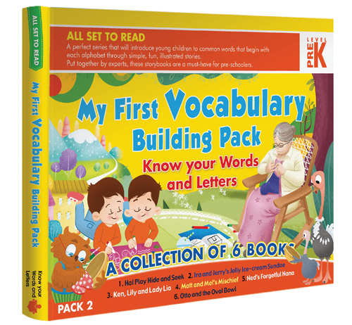 My First Vocabulary Building Pack Know your words and Letters A Collection of 6 Books Pack 2 (পেপারব্যাক)