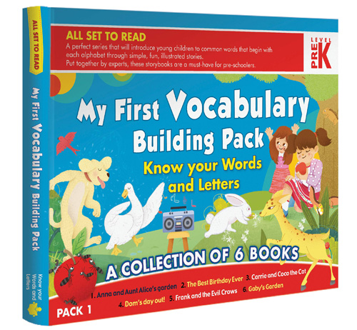 My First Vocabulary Building Pack Know your words and Letters A Collection of 6 Books Pack 1 (পেপারব্যাক)