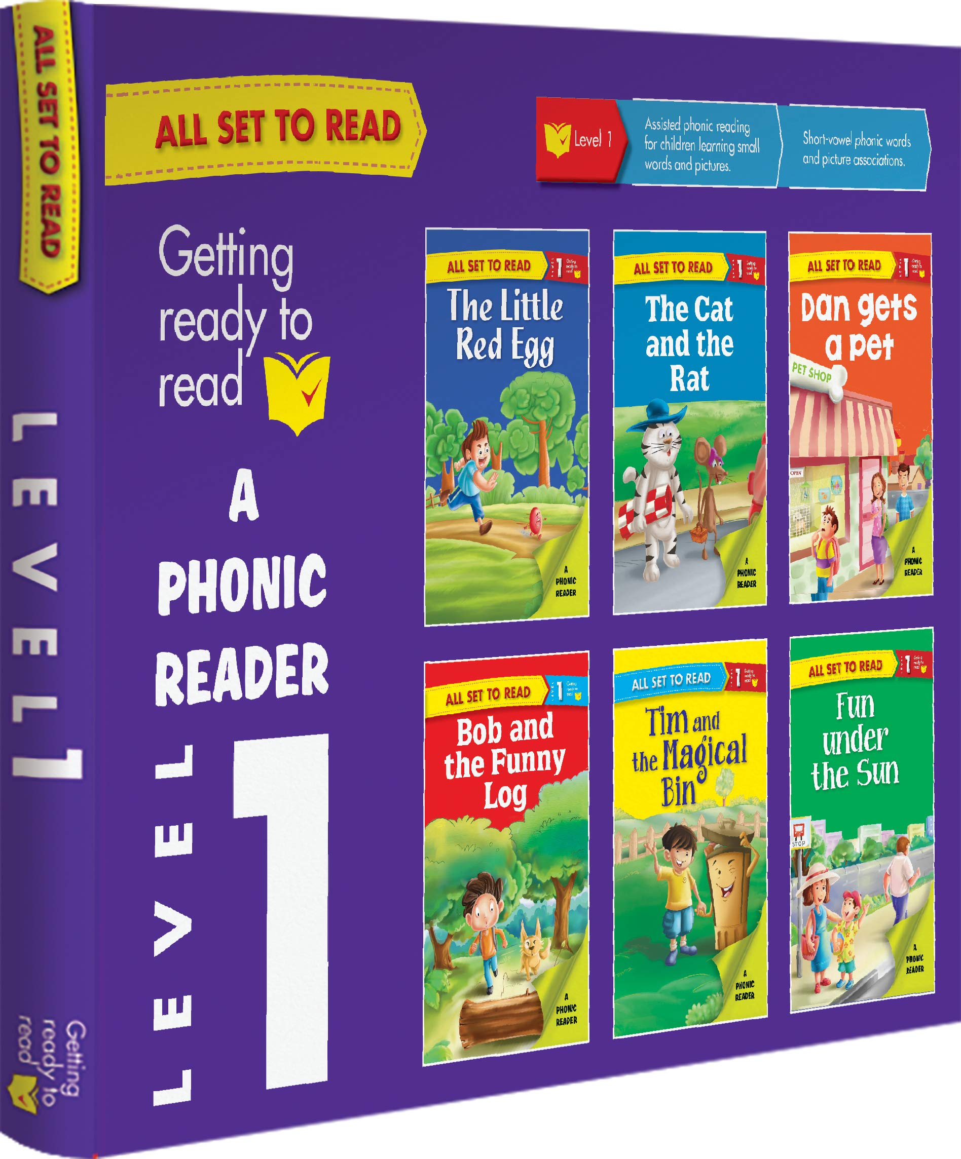 All set to Read A Phonic Reader Level 1 (পেপারব্যাক)