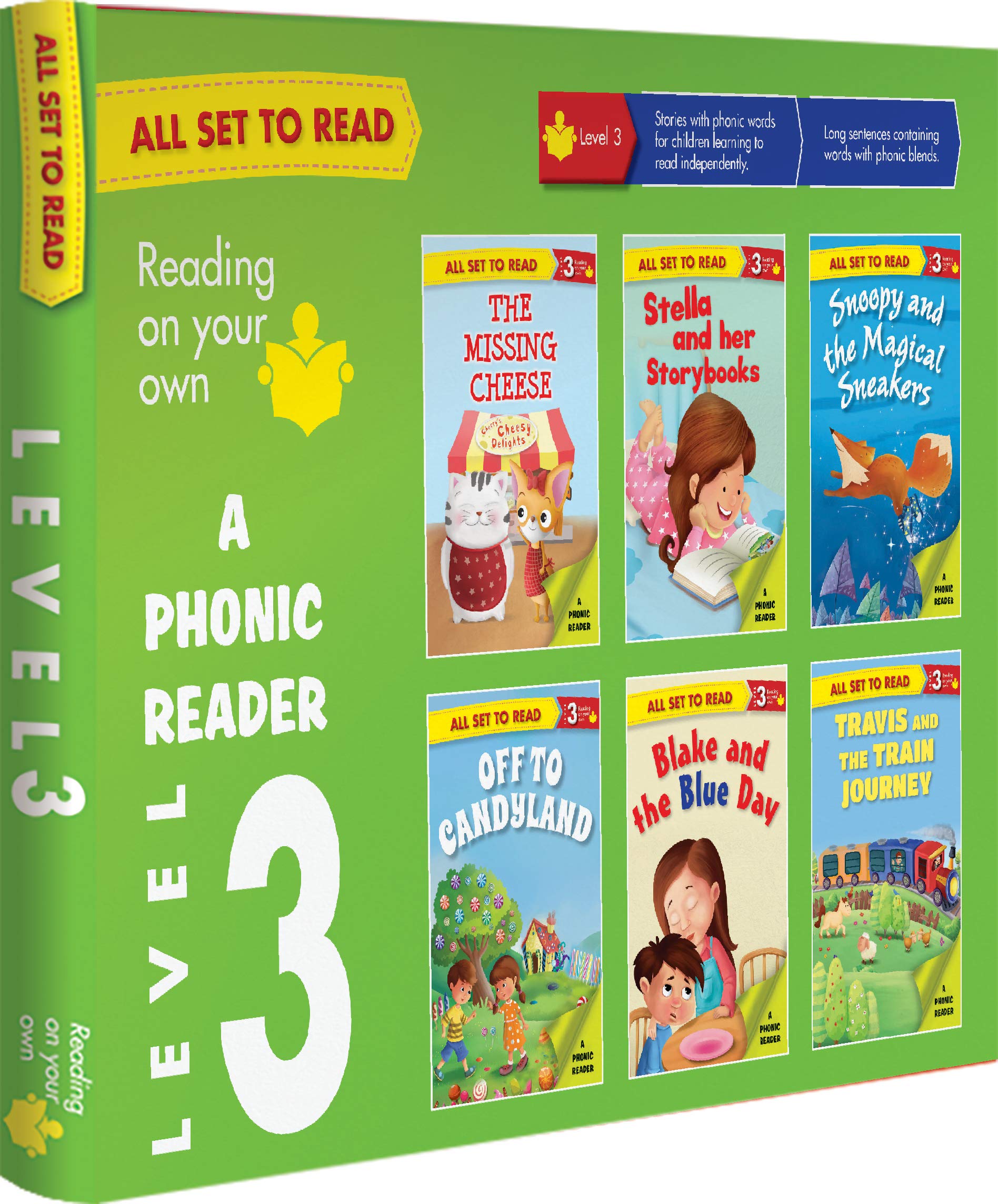 All set to Read A Phonic Reader Level 3 (পেপারব্যাক)