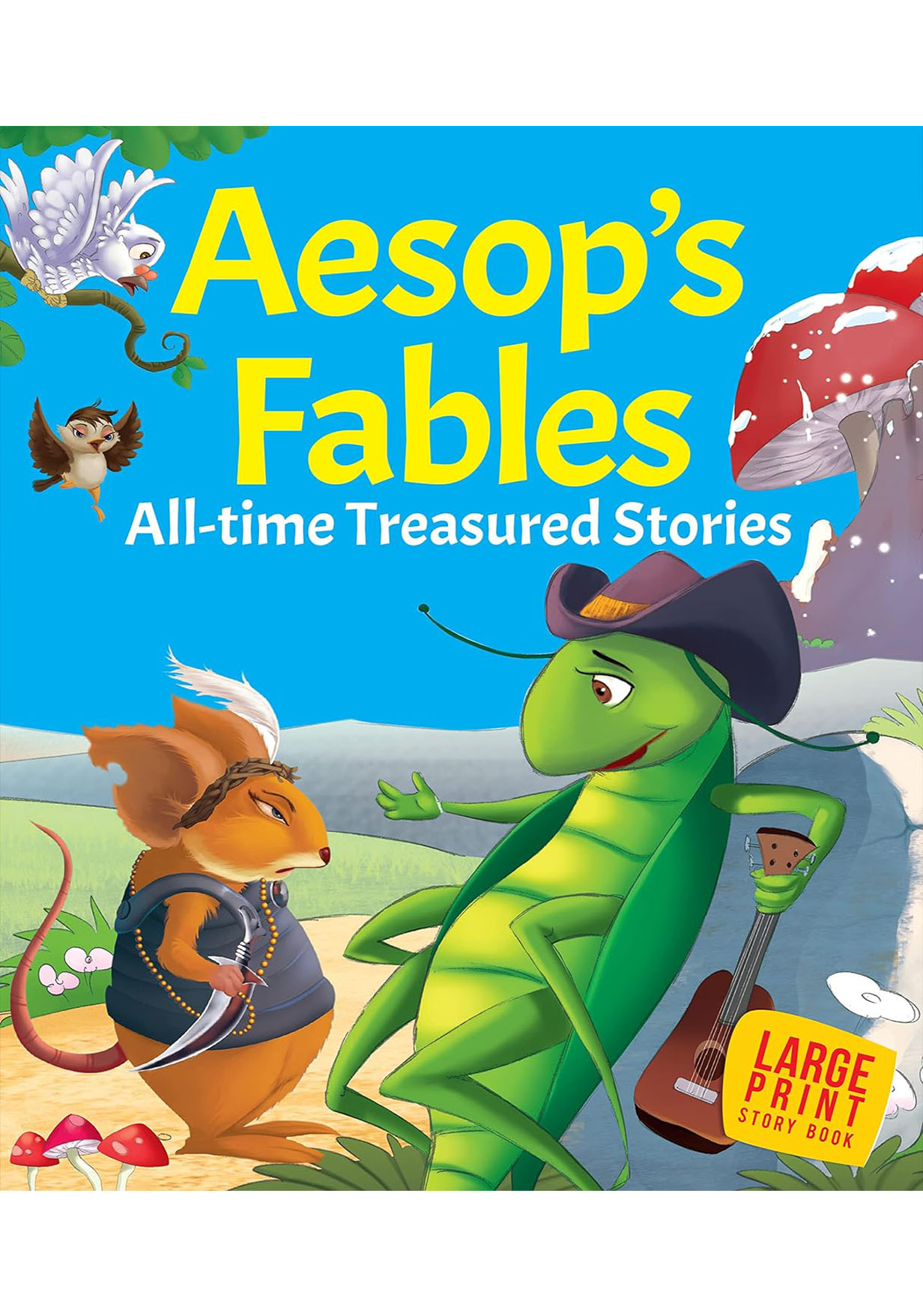 Aesops Fables All-time Treasured Stories (Large Print Story Book) (পেপারব্যাক)