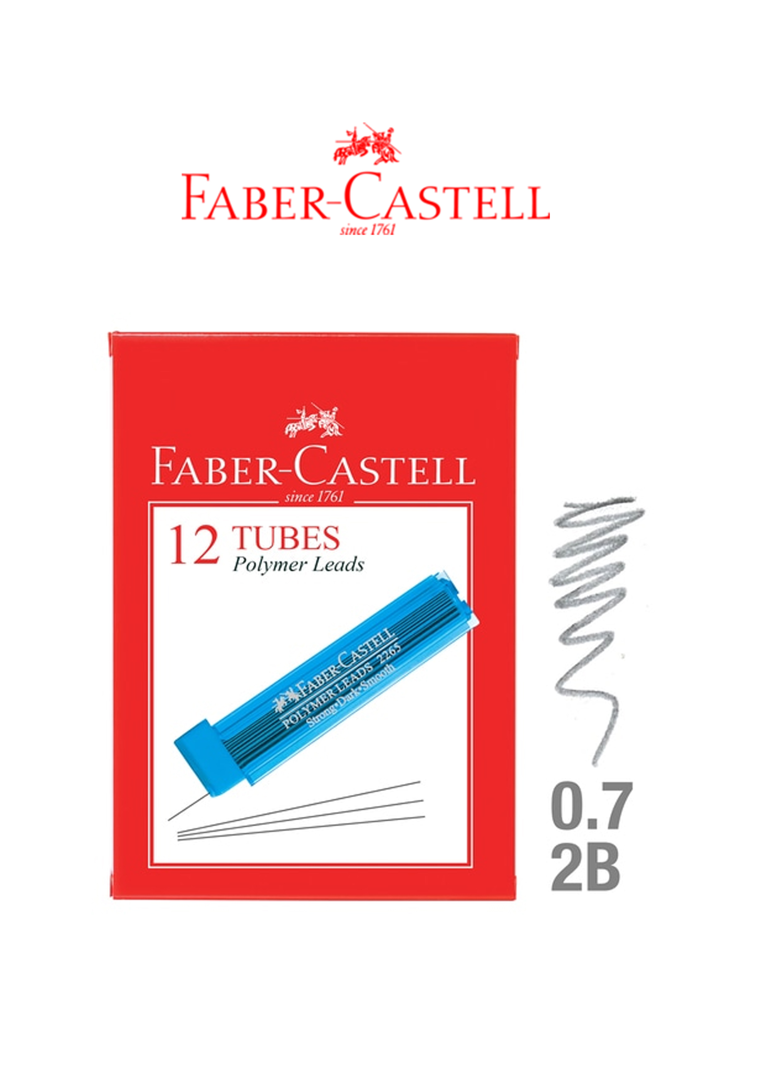 Faber-Castell Polymer Leads 2B 0.5 (226522)- Per Each Faber-Castell Polymer Leads 2B 0.5 (226522)- Per Each