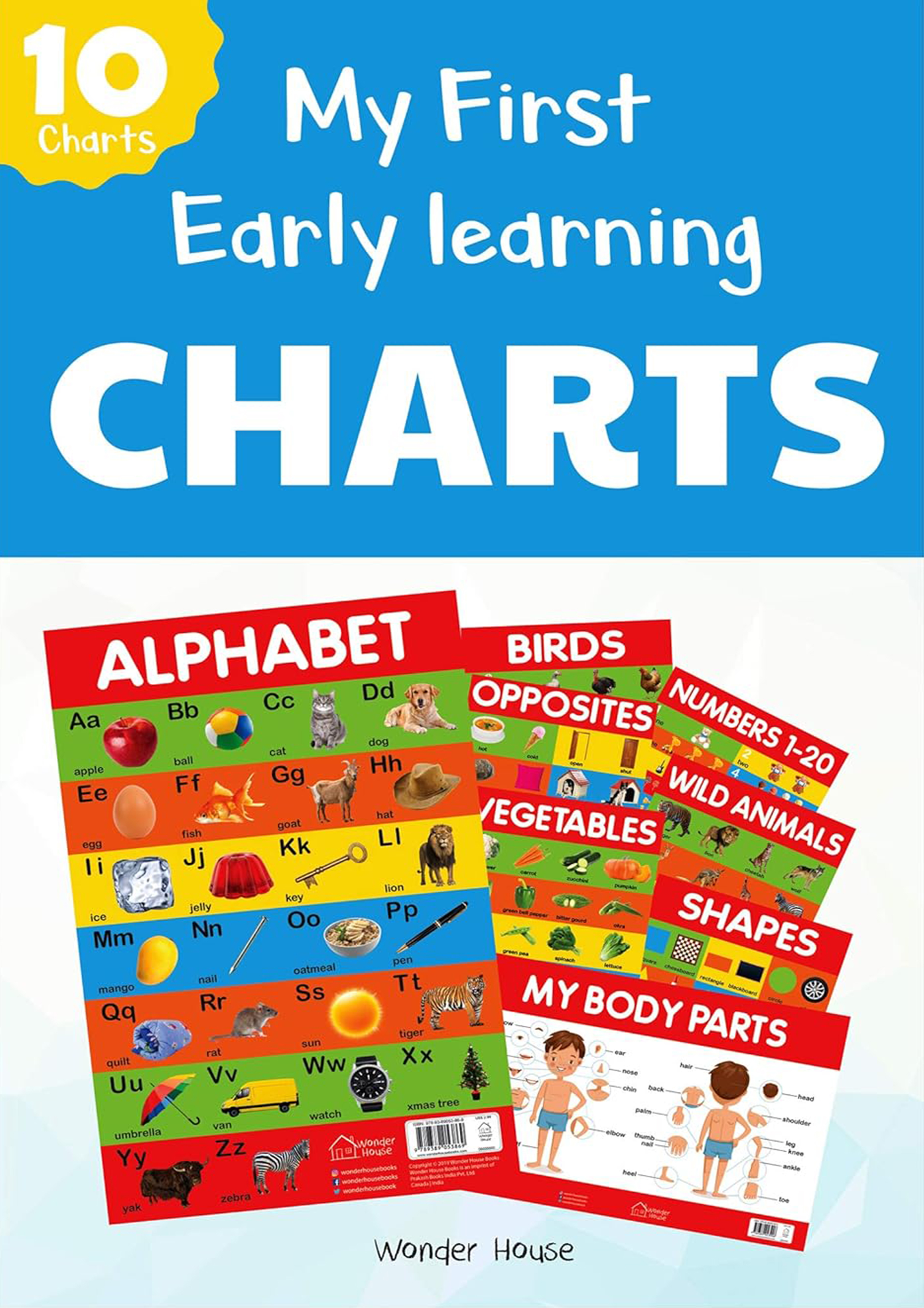 My First Early Learning Charts 10 Charts (পেপারব্যাক)