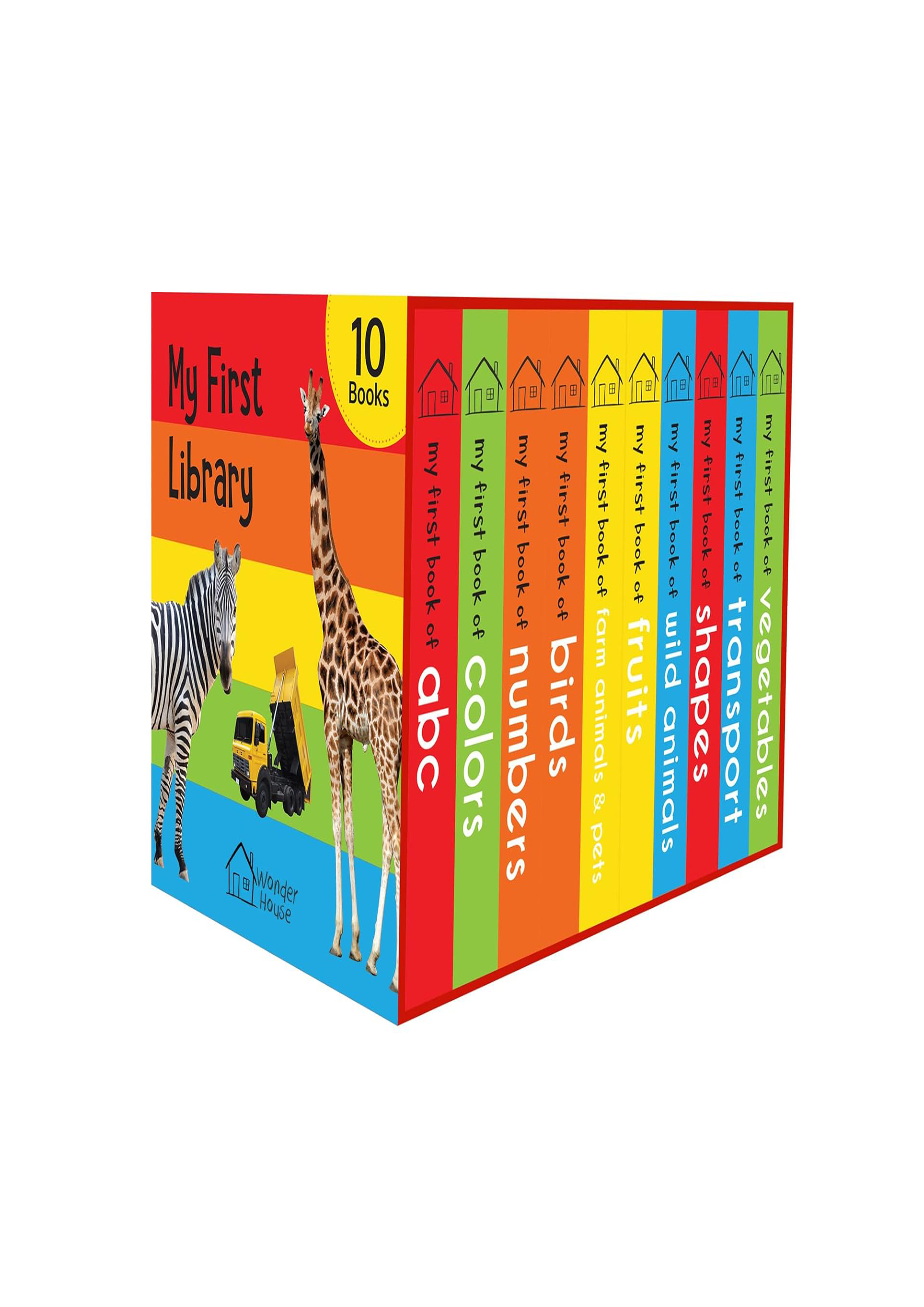 My First Library Boxset of 10 Board Books for Kids (পেপারব্যাক)