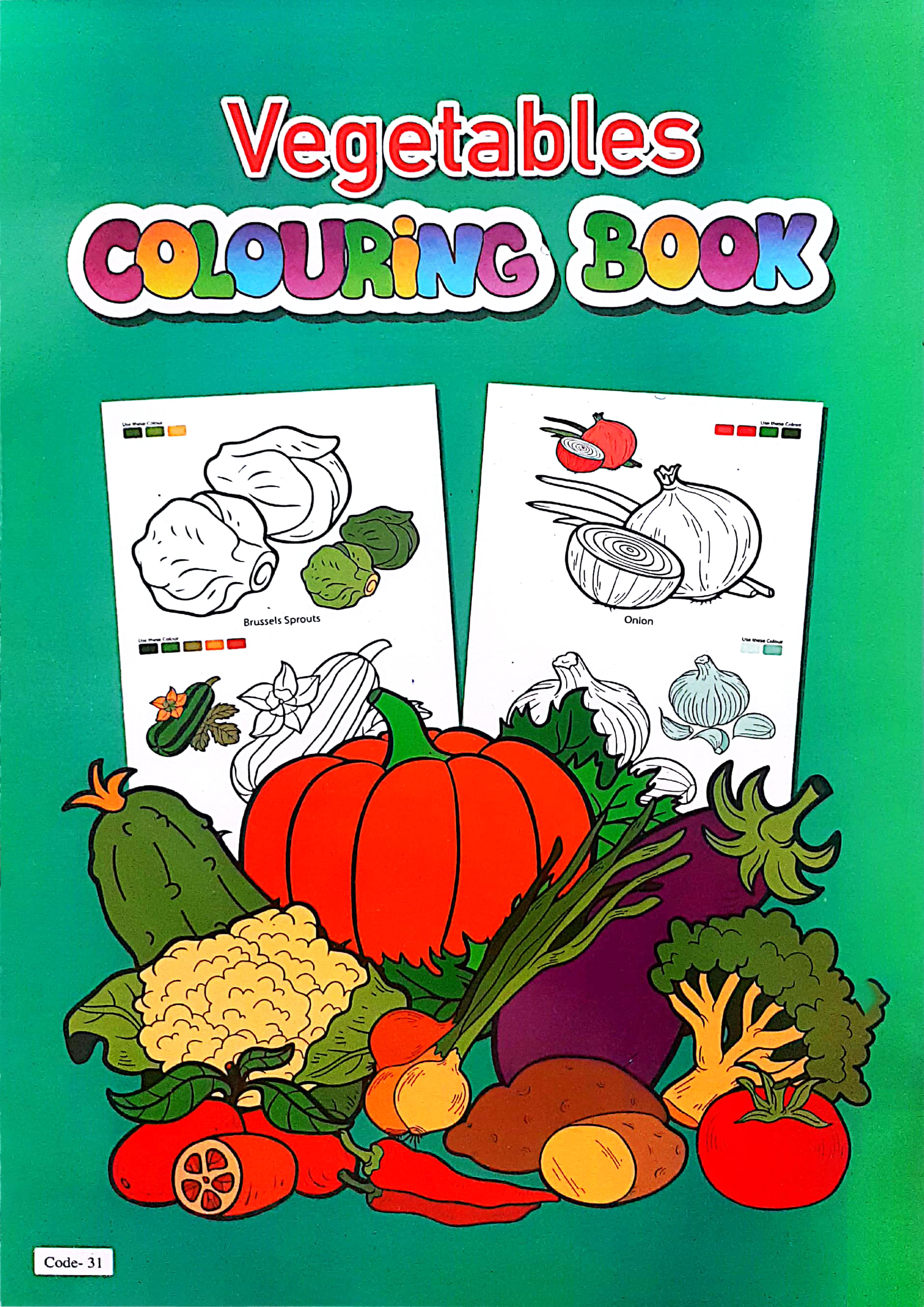 Vegetables Colouring Book (Code-31) (পেপারব্যাক)