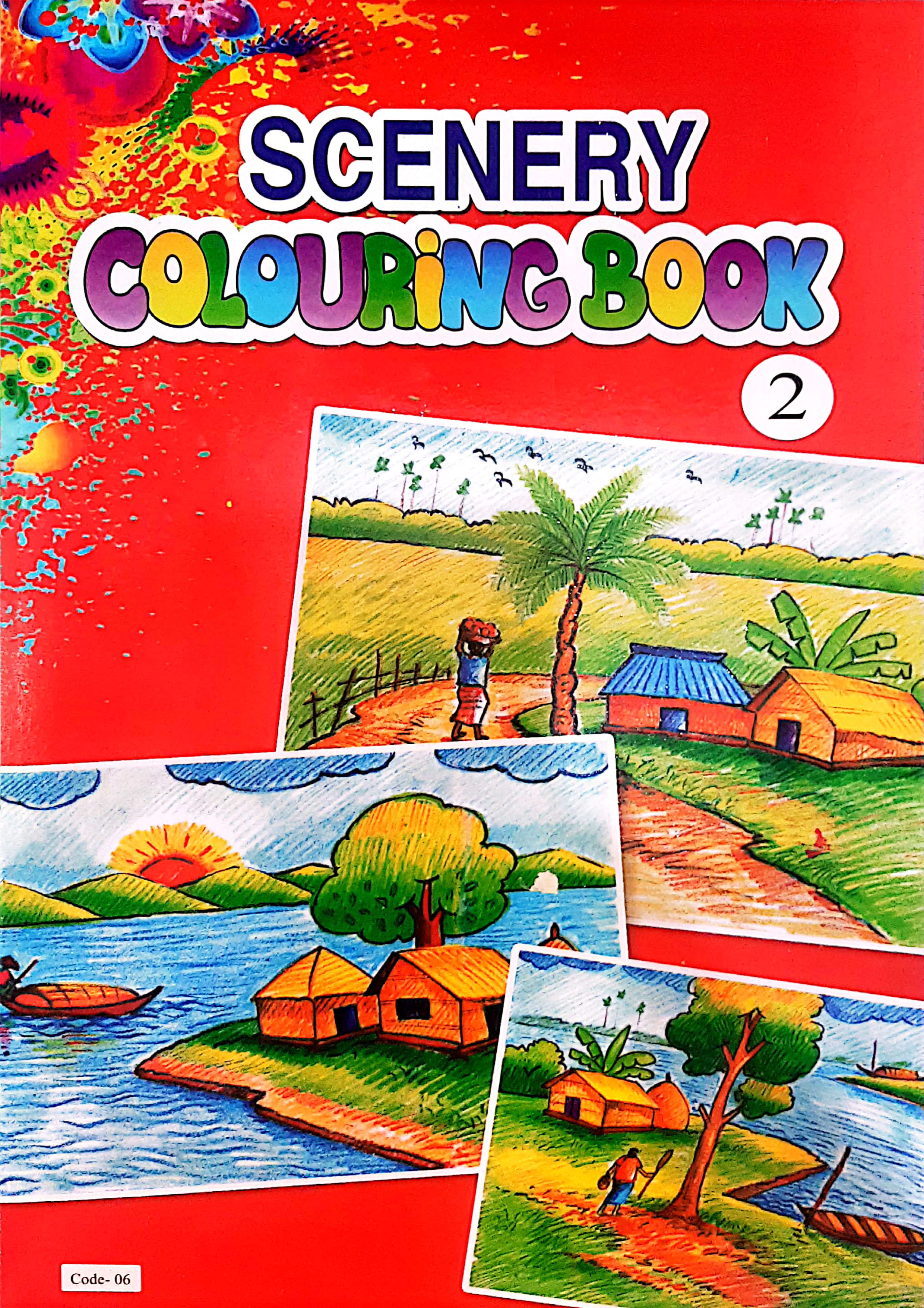 Scenery Colouring Book 2 (Code-06) (পেপারব্যাক)