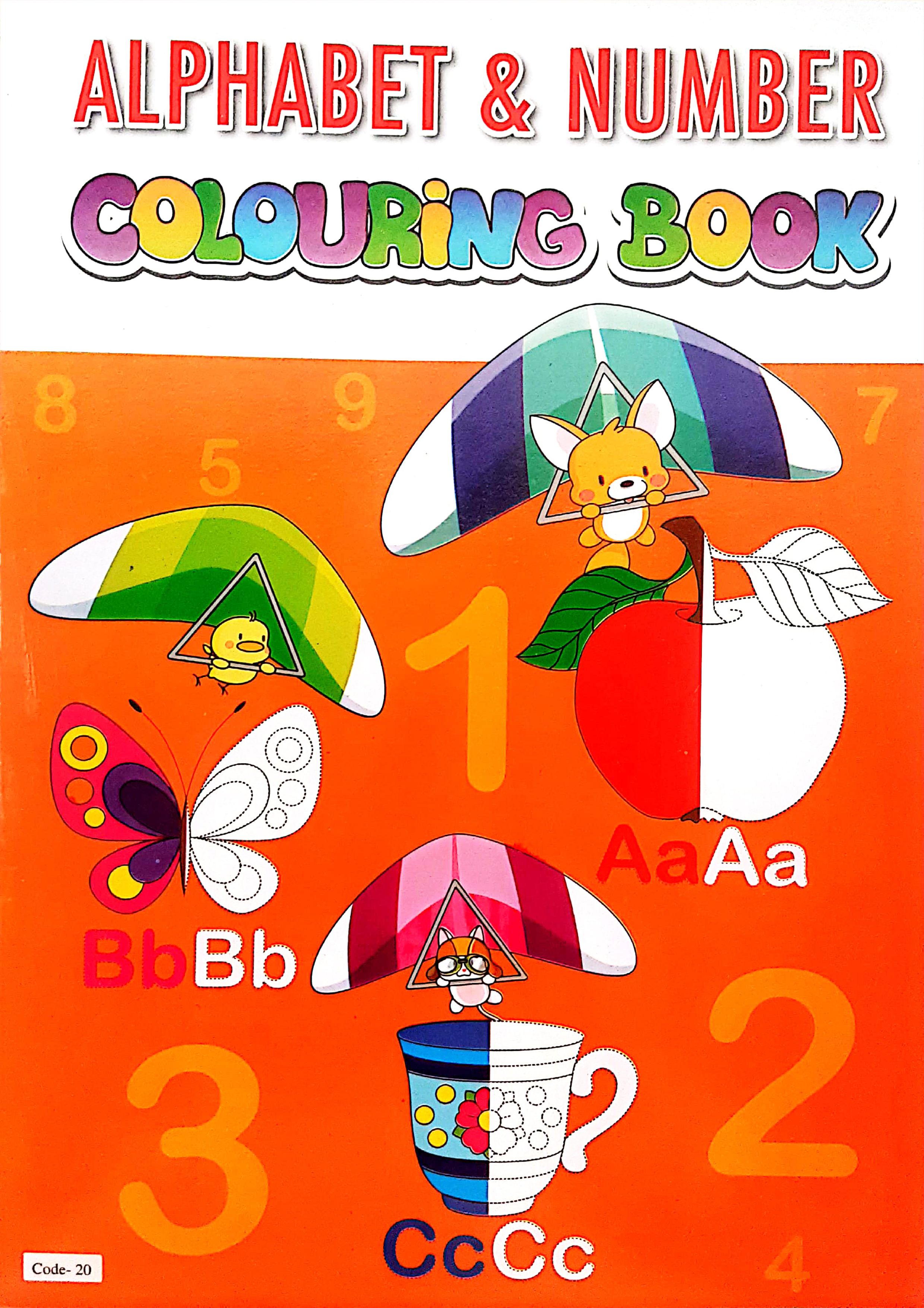 Alphabet & Number Colouring Book (Code-20) (পেপারব্যাক)