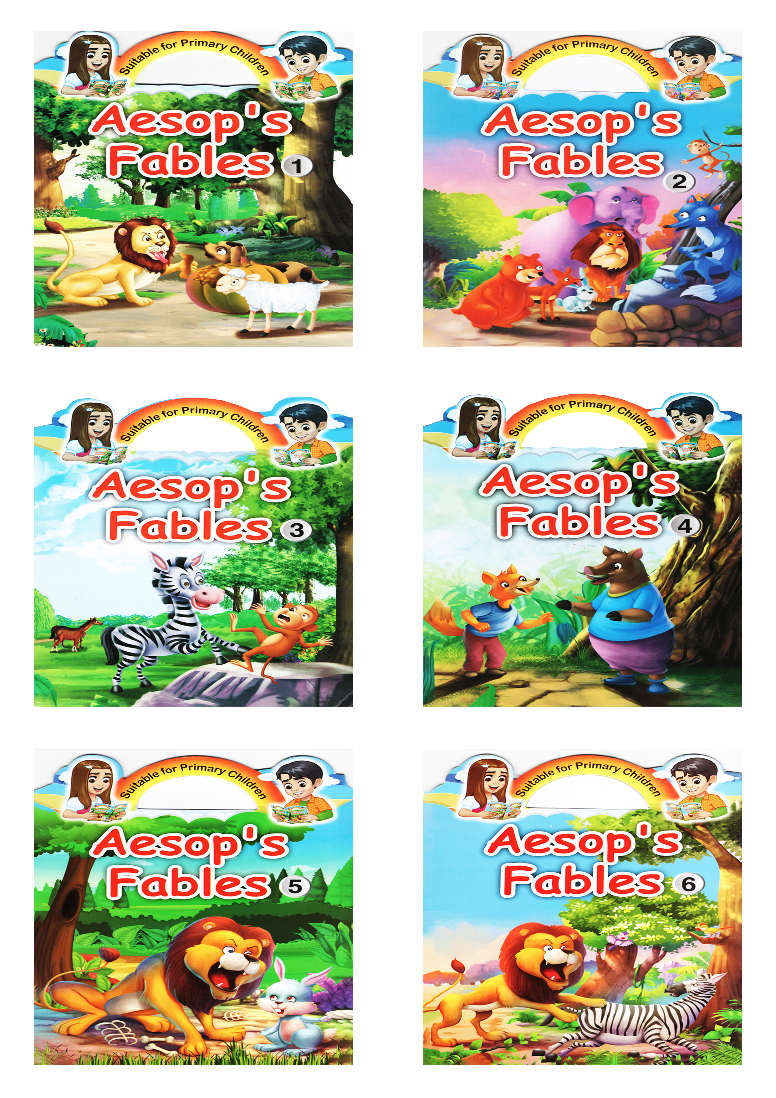 Aesop's Fables : Suitable For Primary Children Series (Six Books Together) (হার্ডকভার)