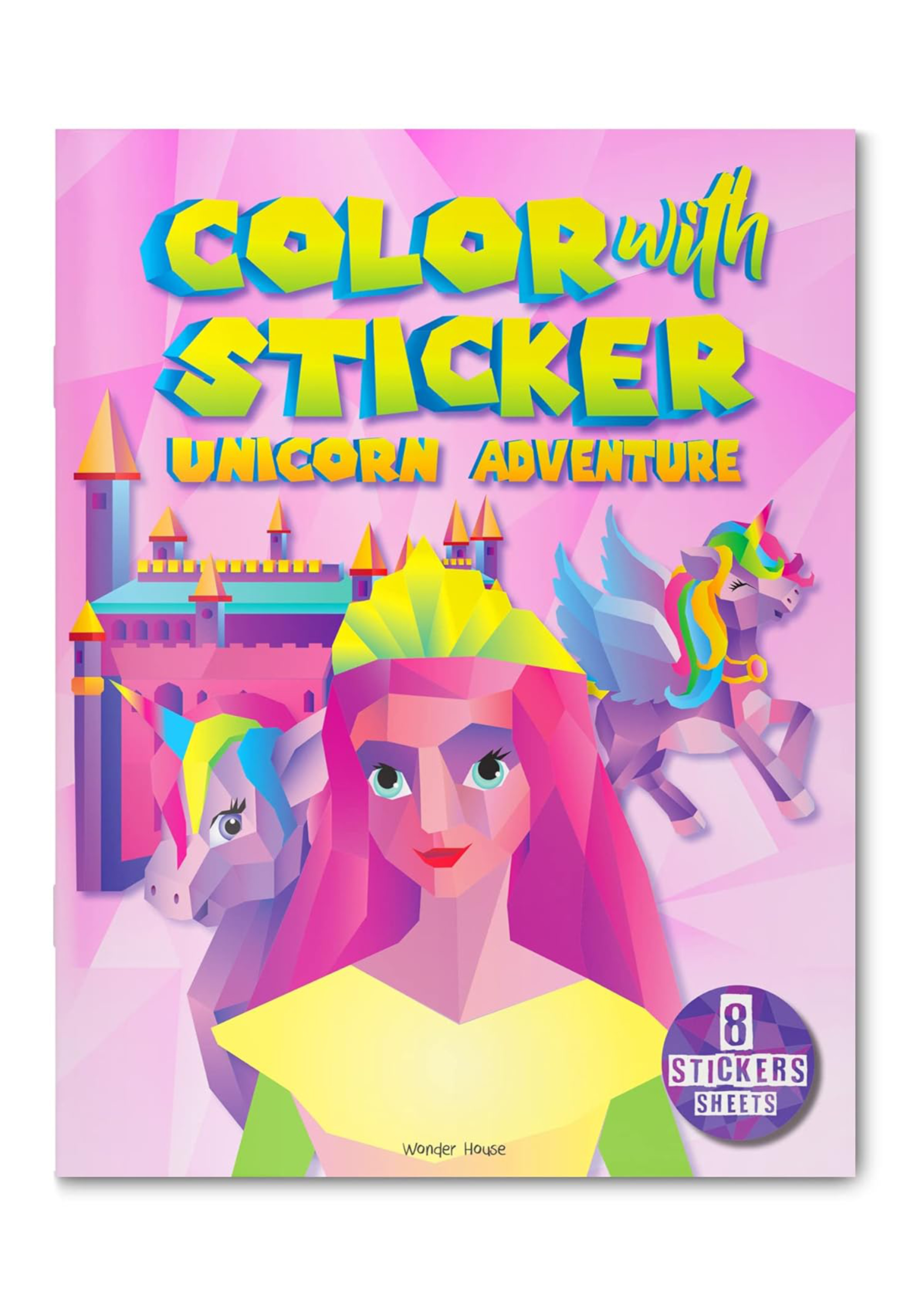 Color with sticker: Unicorn Adventure (পেপারব্যাক)