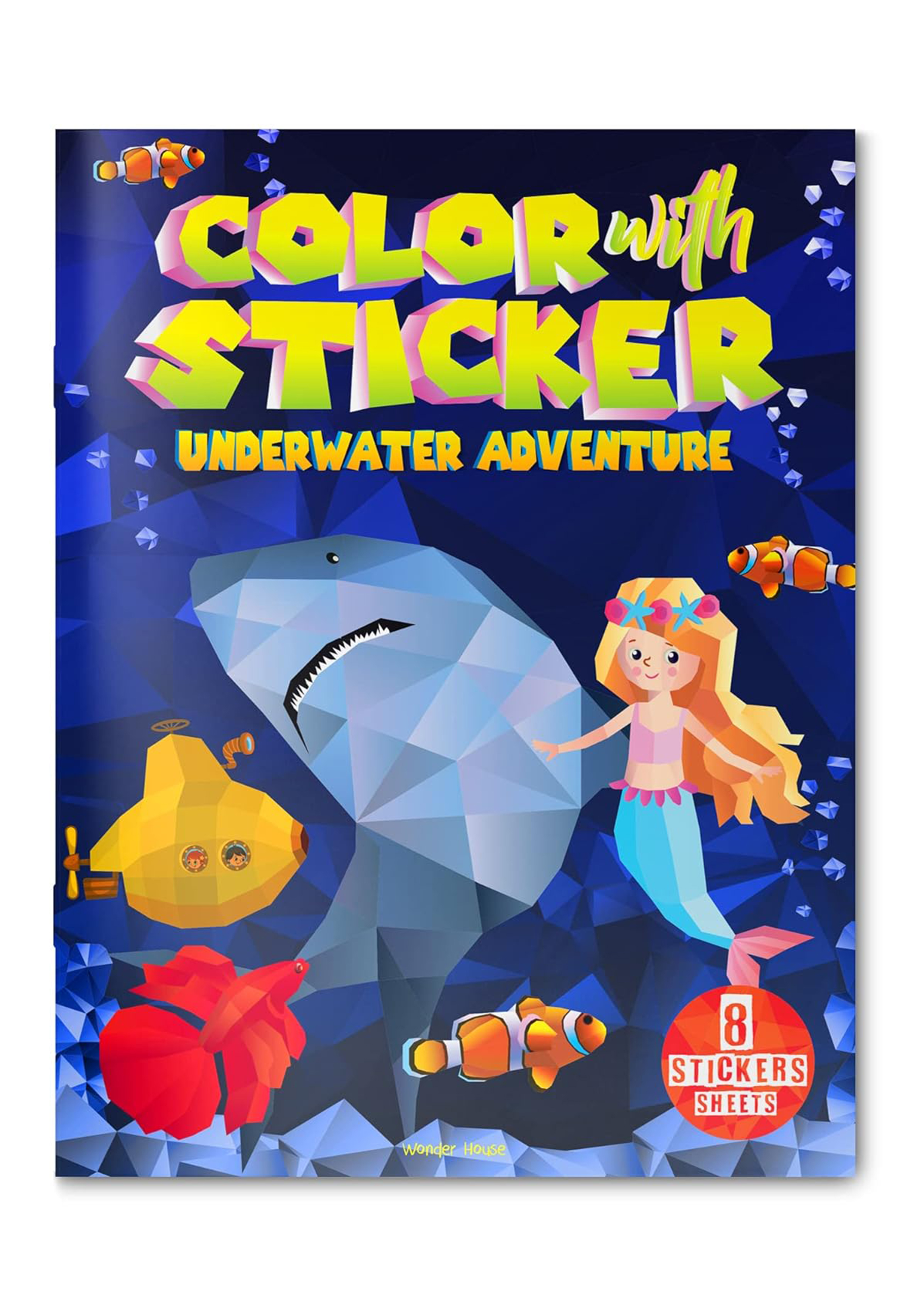 Color with sticker: Underwater Adventure (পেপারব্যাক)