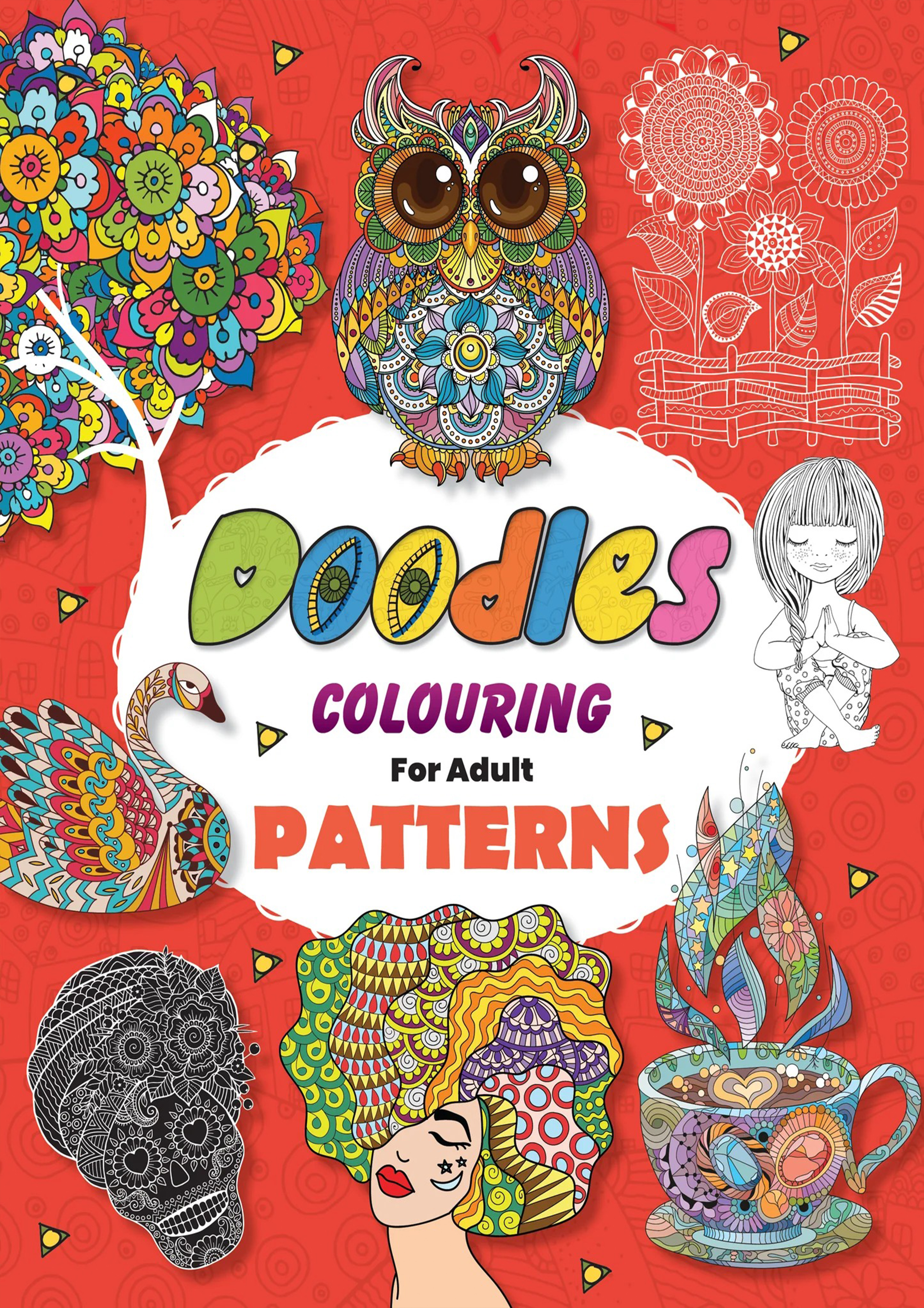 Doodles Colouring For Adult Patterns (পেপারব্যাক)