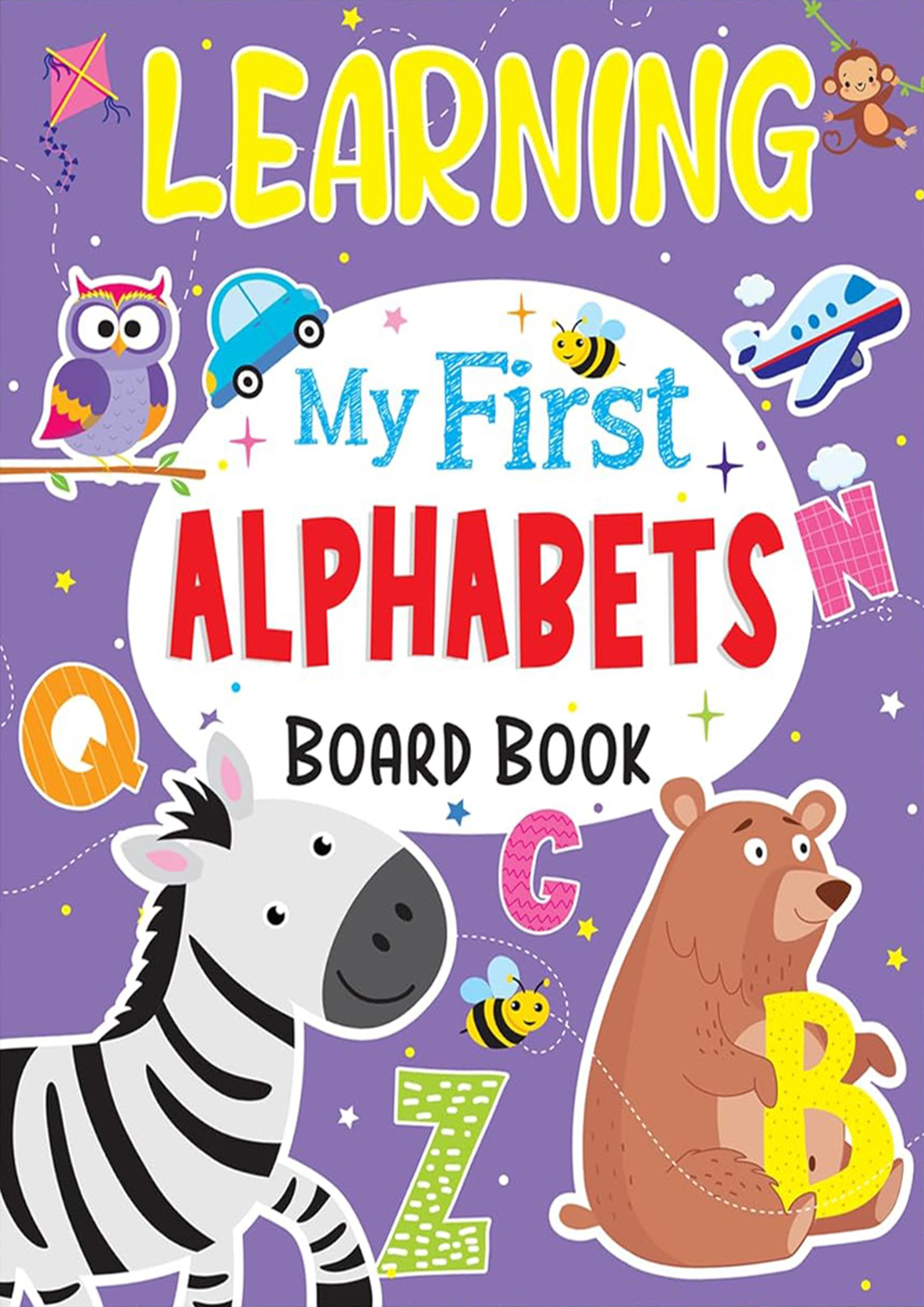 Learning My First Alphabets Board Book (পেপারব্যাক)