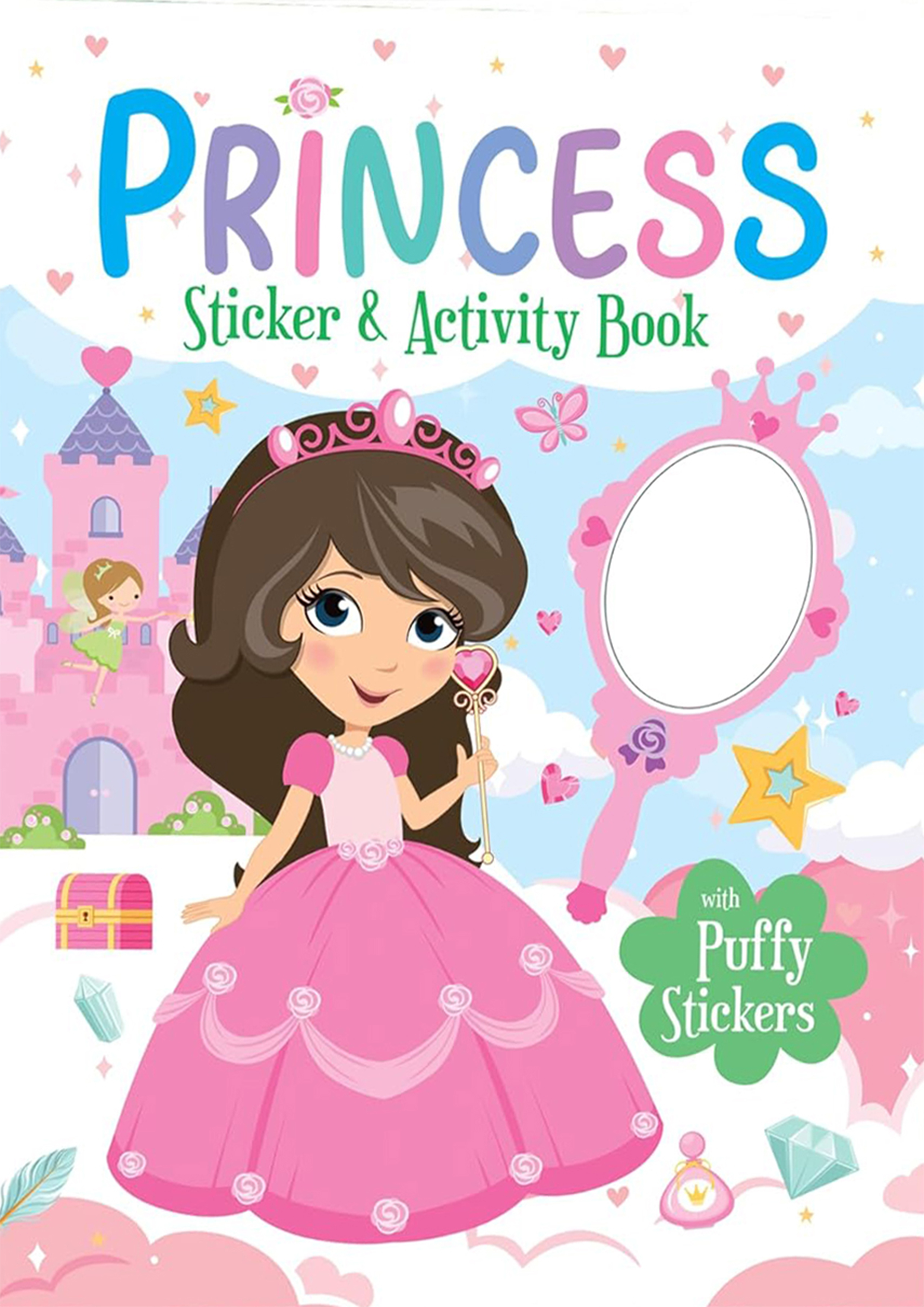 Princess Sticker & Activity Book - Puffy Stickers (পেপারব্যাক)