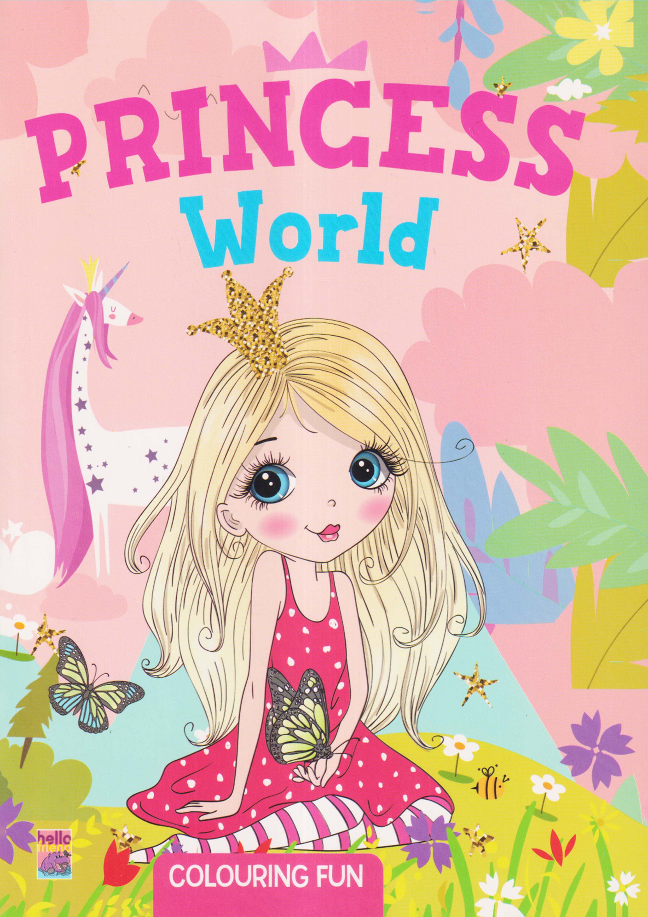 Princess World Colouring fun (পেপারব্যাক)