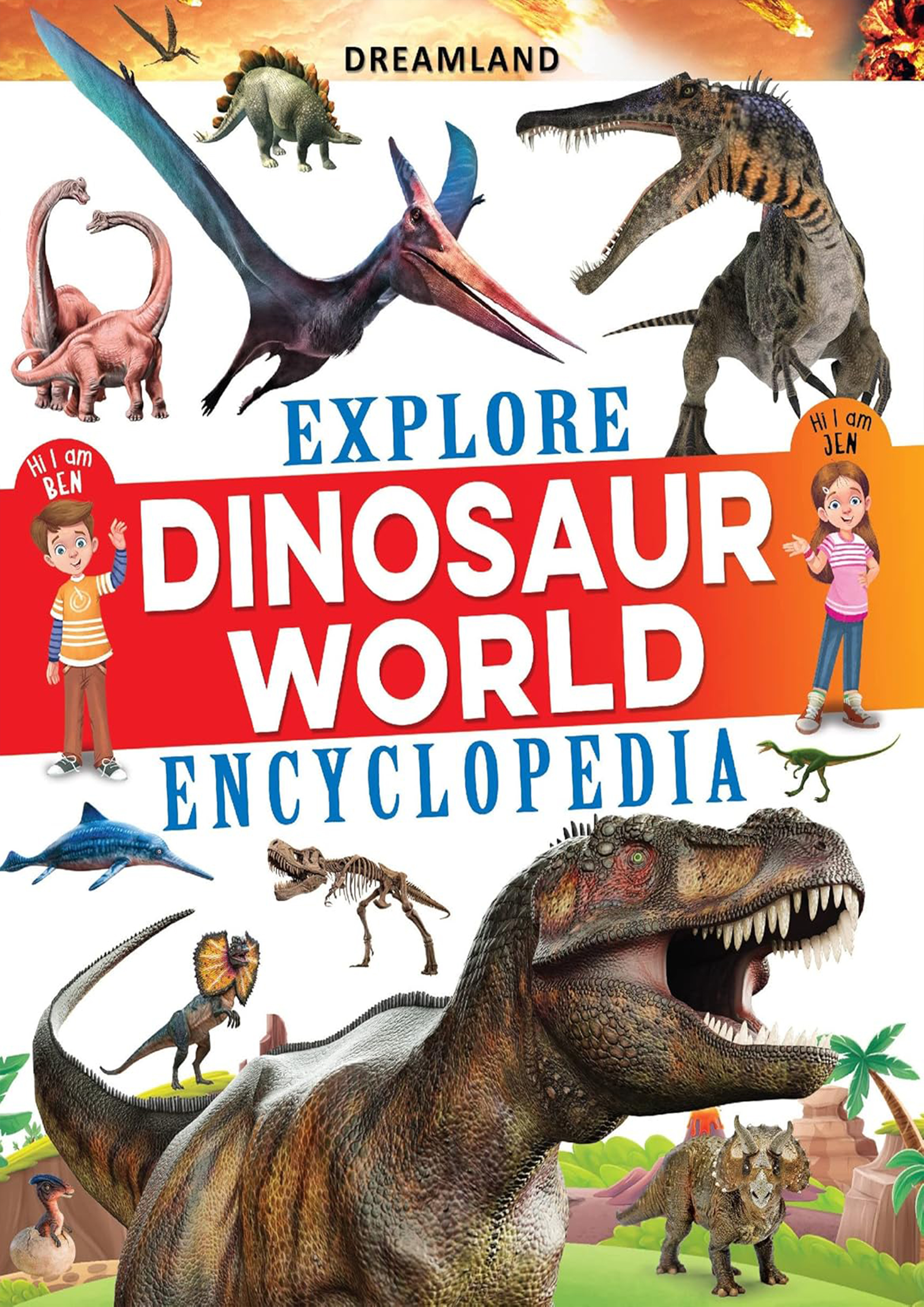 Dreamland Explore Dinosaur World Encyclopedia (পেপারব্যাক)